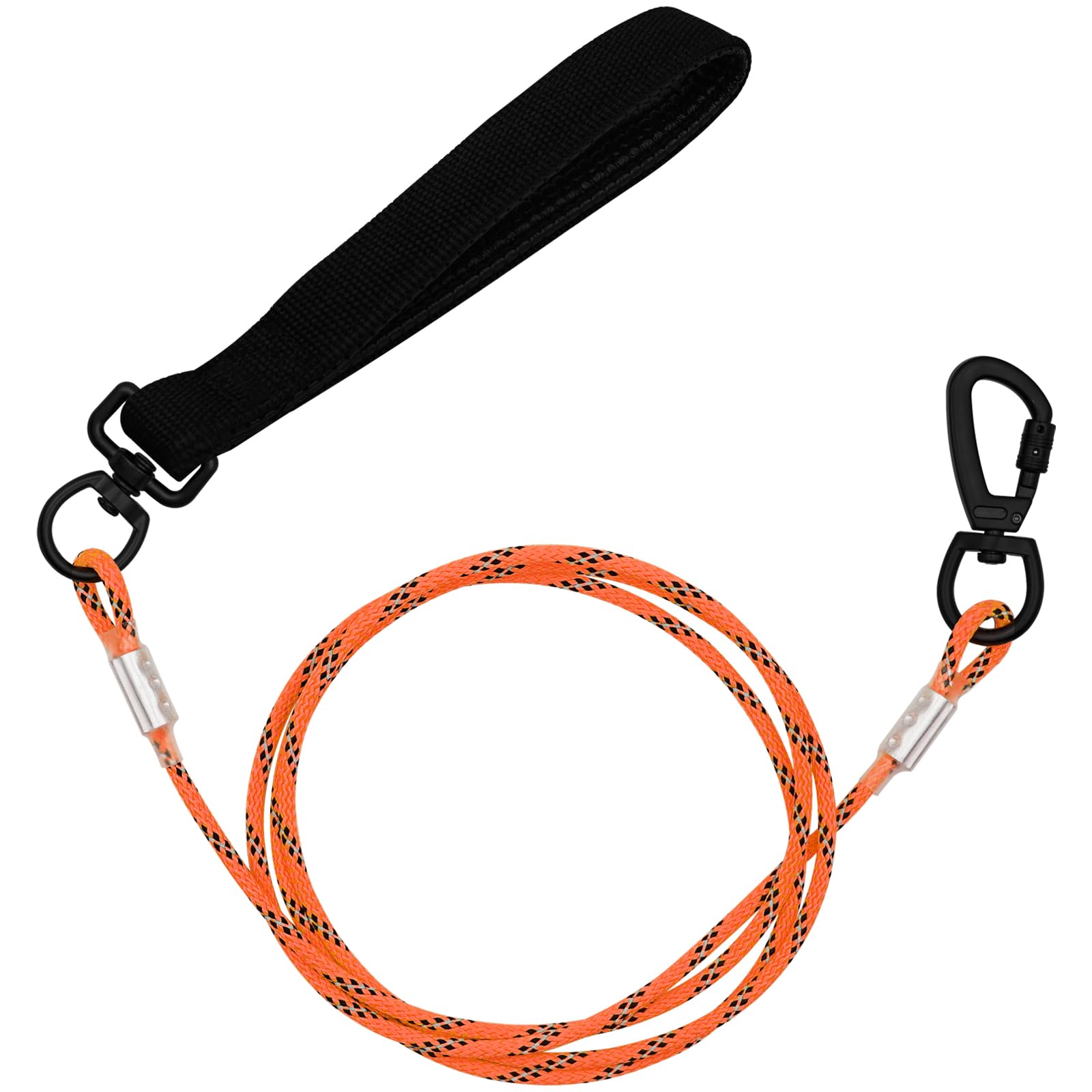 Zhoma 4Ft Metal Steel Dog Leashes With Comfortable Handle, Chew Proof Steel Cable Lead For Control Large Or Medium Dogs Walk And
