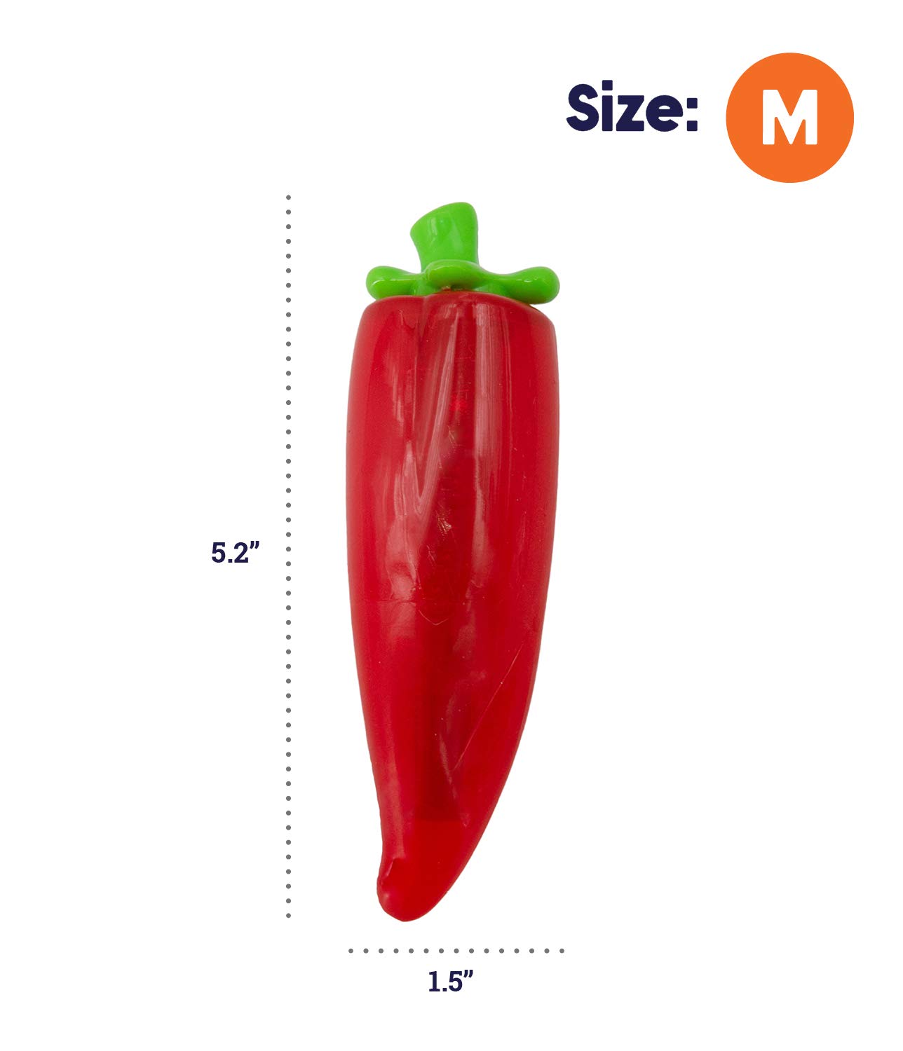 Petstages Crunch Veggies Pepper Dog Chew Toy, Medium