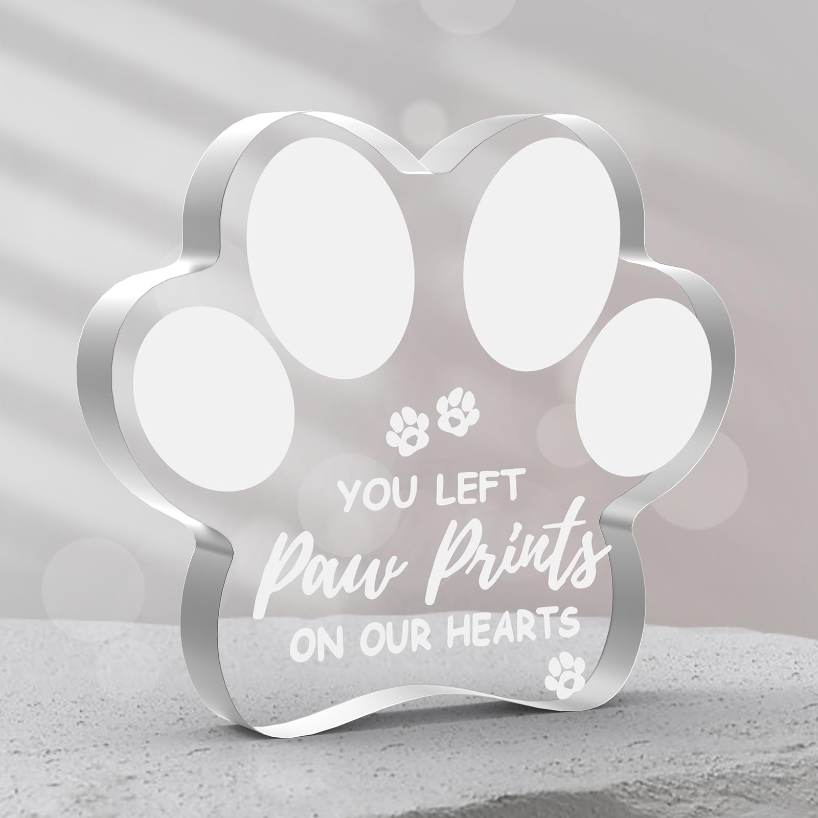 Dog Memorial Gifts For Loss Of Dog, Loss Of Dog Sympathy Gift, Pet Dog Passing Away Gifts, Acrylic Dog Cat Memorial Remembrance 