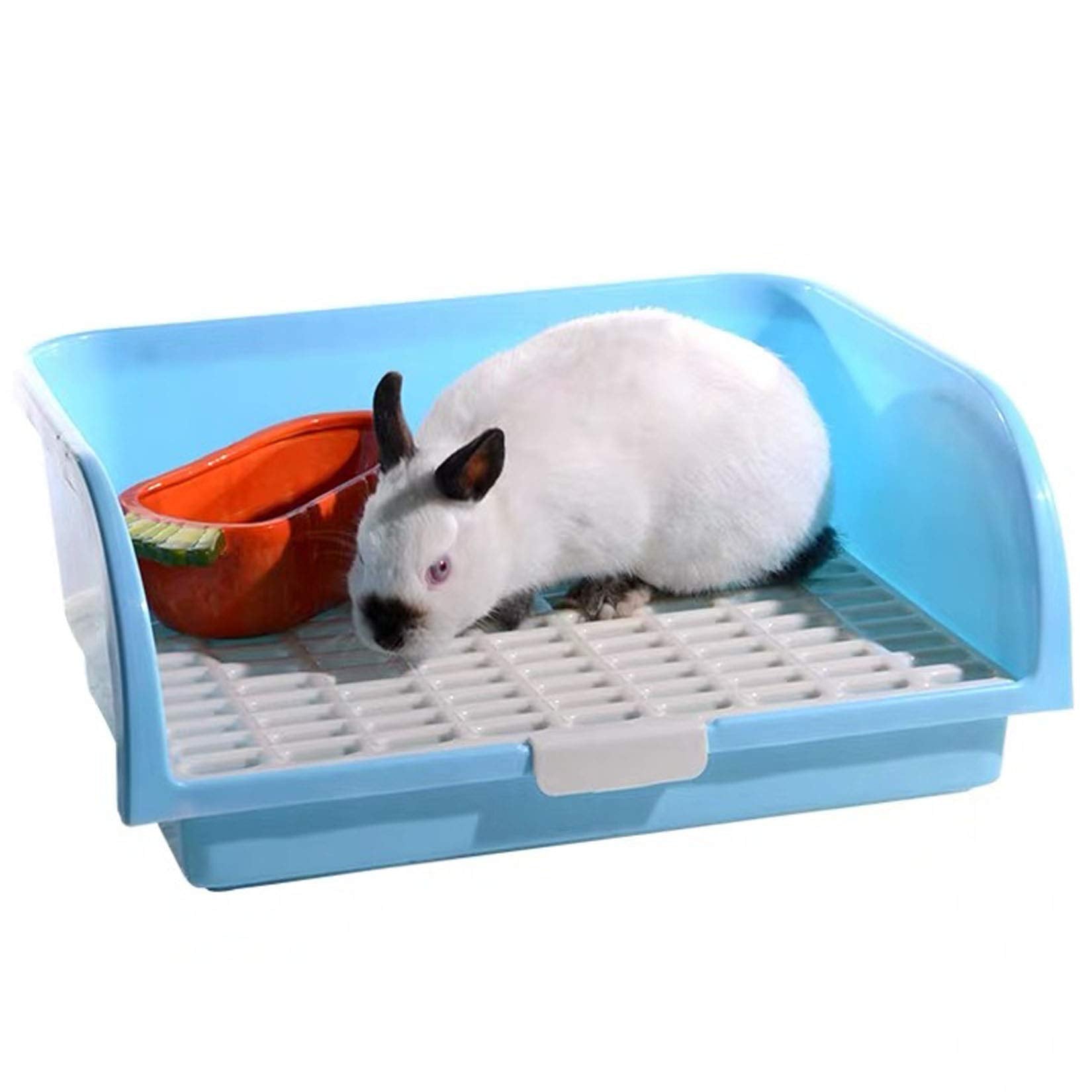 Hamiledyi Large Rabbit Litter Box Corner Bedding Box Chinchilla Toilet Trainer Square Potty Pet Pan For Adult Guinea Pig, Galesa