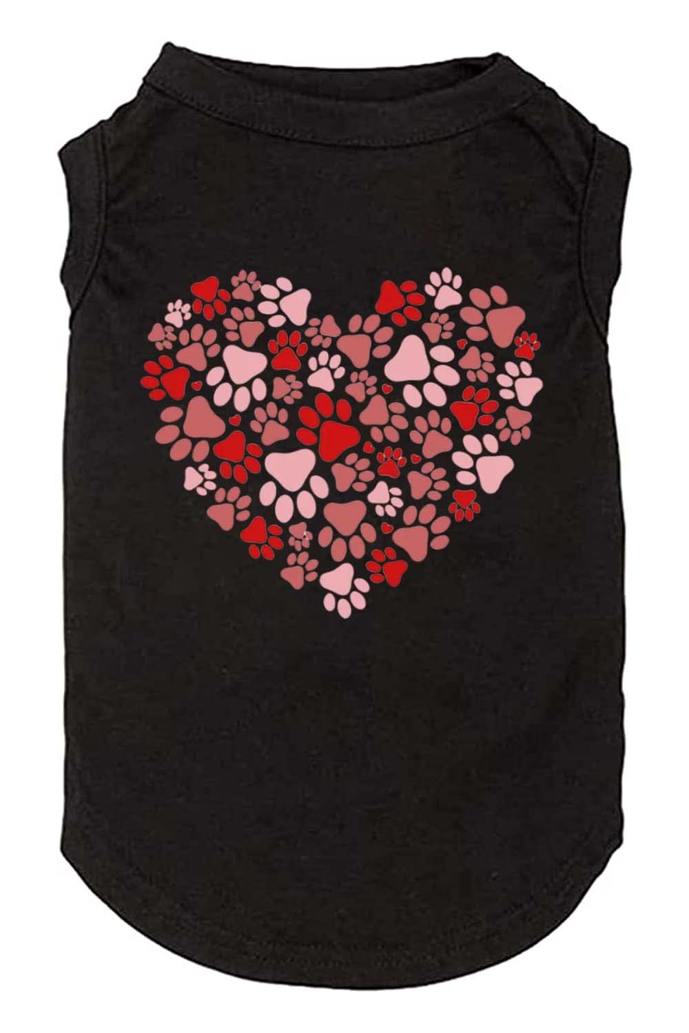 Dog Shirts Hearts Print Funny Graphic Small Large Dog Clothes Puppy Vest Gift For Dog Valentine 'S Day Apparel (Small, Q-Black01