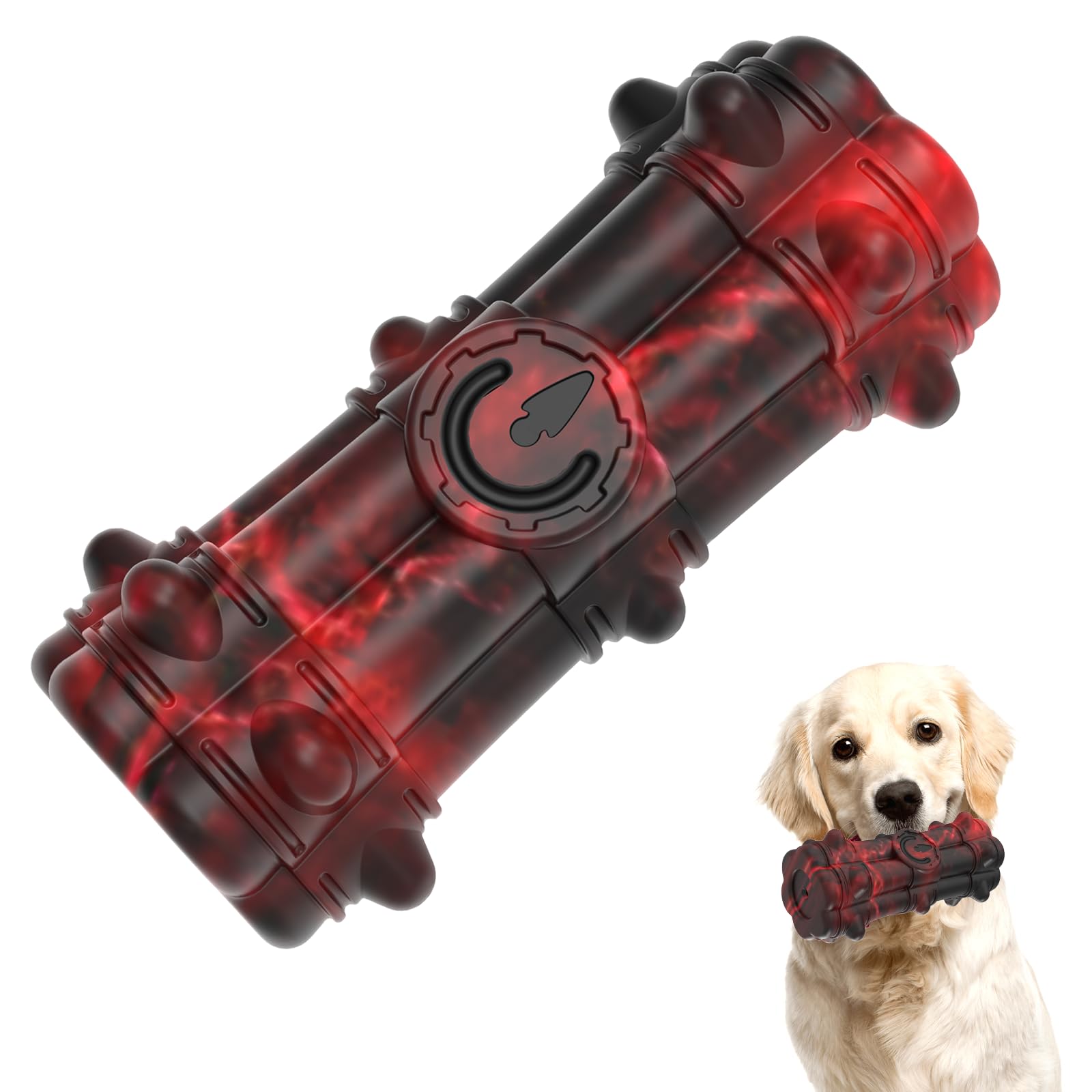 Homipooty Dog Toy For Aggressive Chewer Large Medium Breed, Indestructible Super Dog Chew Toys Squeaky Dog Birthday Toy Dog Toothbrush Interactive Tough Durable Dog Toys
