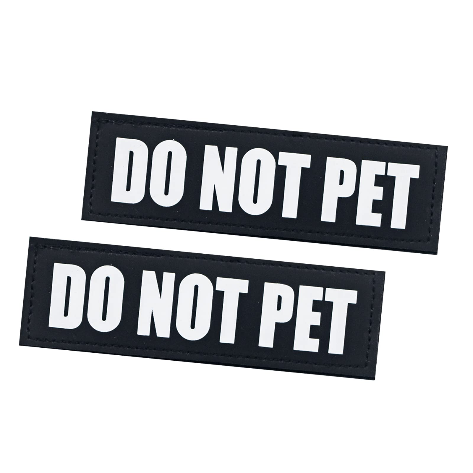 2Pack Removable Service Dog Patches, Hook Backing Patches For Dog Harness, Black In Training Dog Patches, Dog Vest Patches, Do N