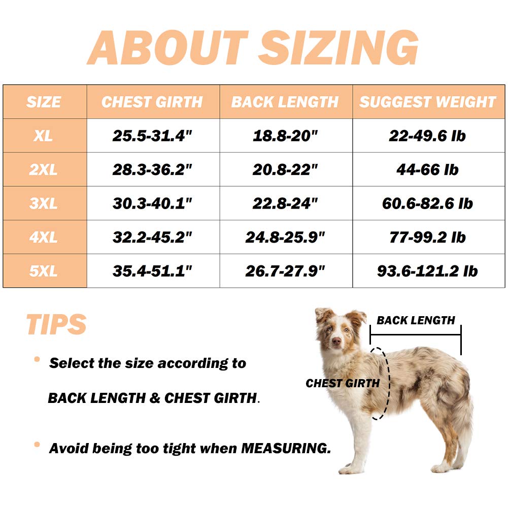 Kukaster Pet Dog’S Recovery Suit Post Surgery Shirt For Female Male Dog, E-Collar Alternative Wound Protective Clothes (Pink White Stripe-3Xl)