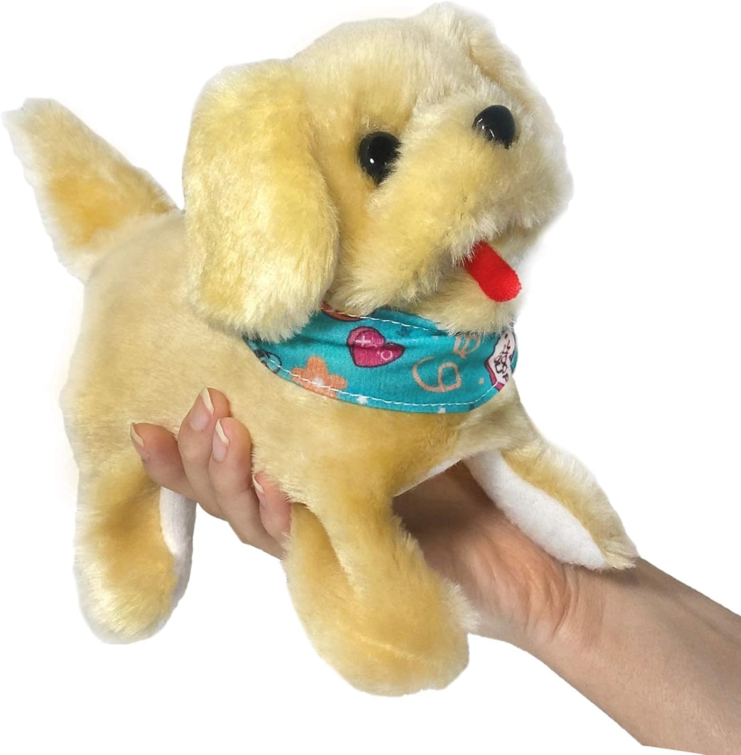 Haktoys Flip Over Puppy Battery Operated Plush Dogs That Somersault Walk Sit And Bark - 2 Premium Quality Toy Puppies For Animal