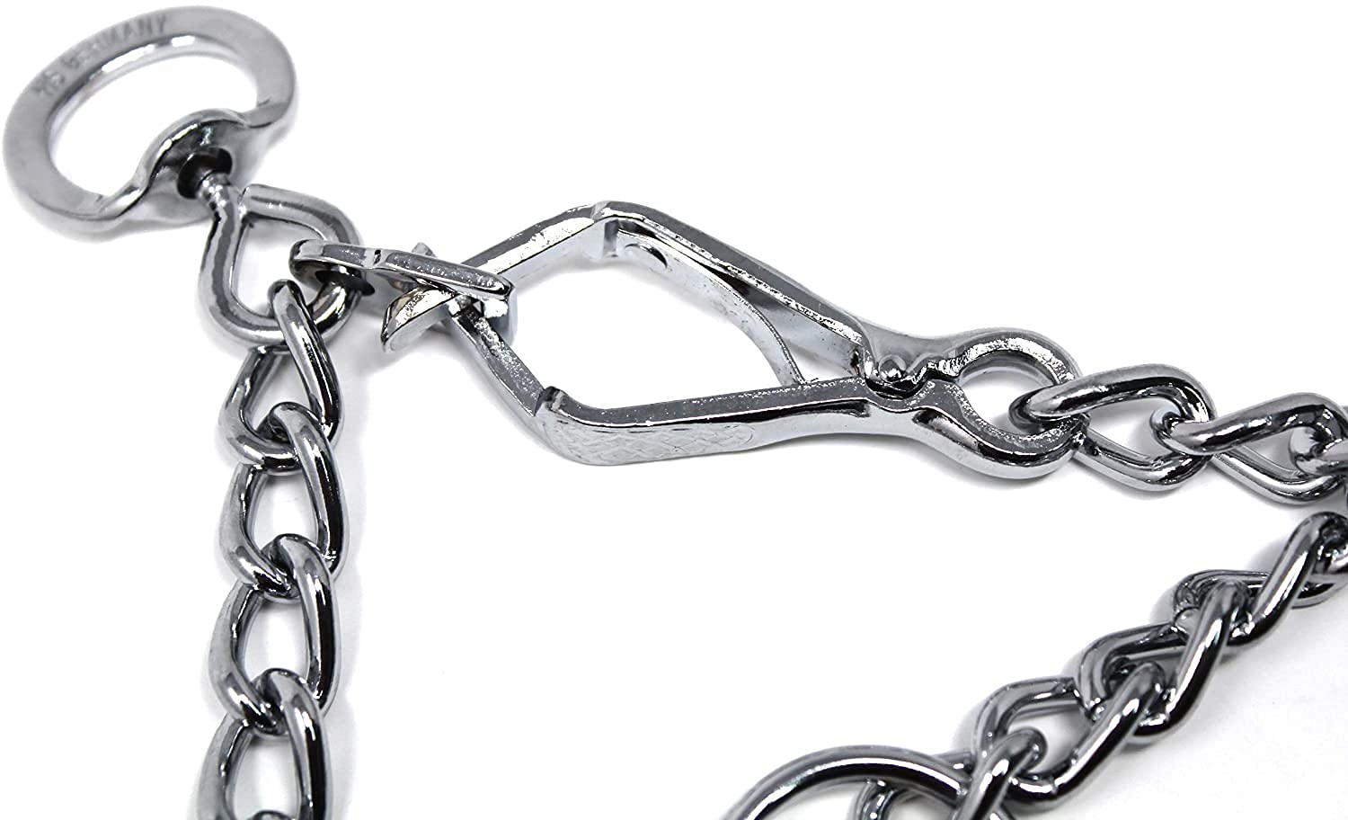 Herm Sprenger Original Pinch Collar, 21-Inch By 3.0 Millimeter, Chrome Plated Steel, Includes Small Swivel & Easy Release Snap