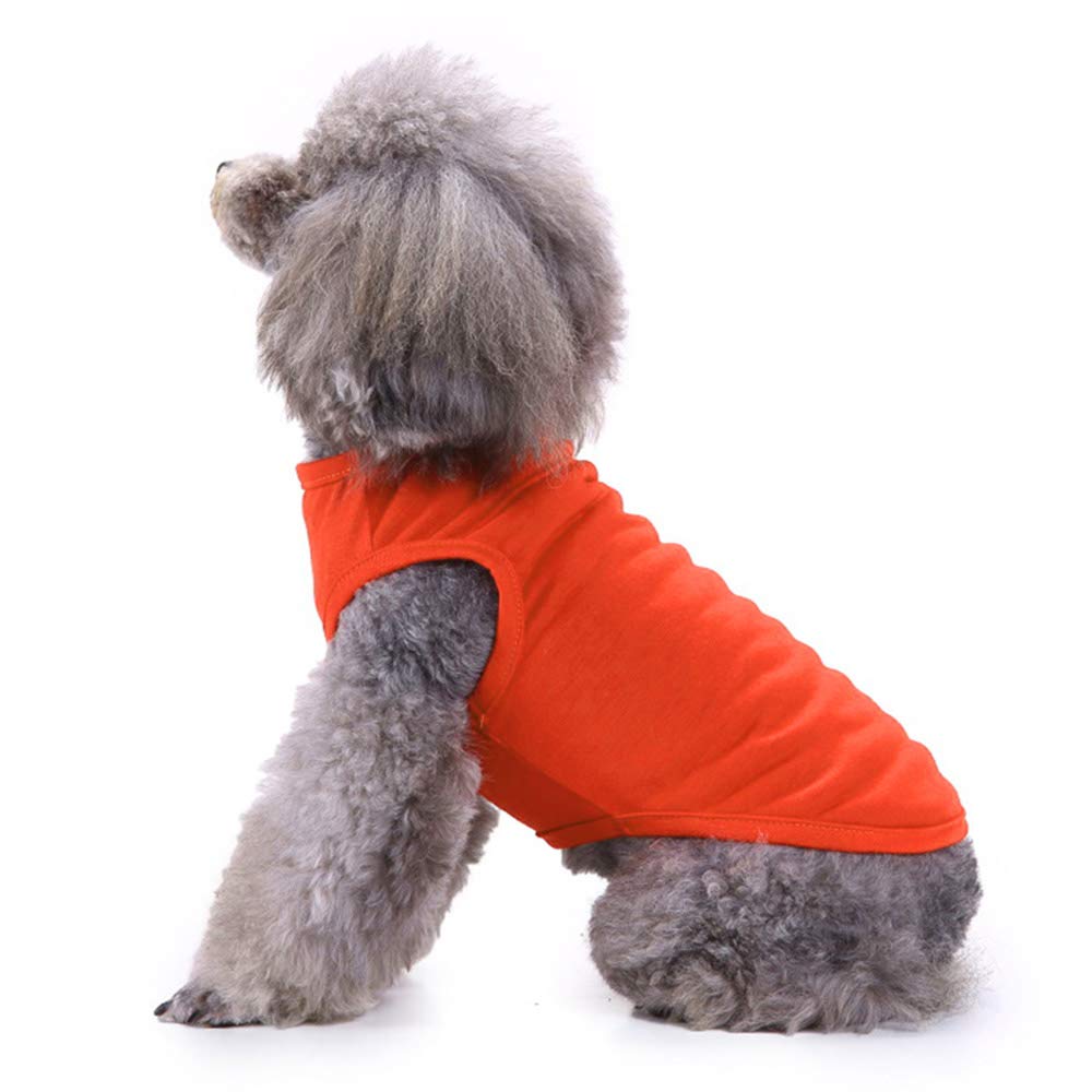 Dog Shirts Clothes, Chol&Vivi Dog Clothes Dog T-Shirt Vest Soft And Thin, 2Pcs Blank Dog Shirts Clothes Fit For Extra Small Medi