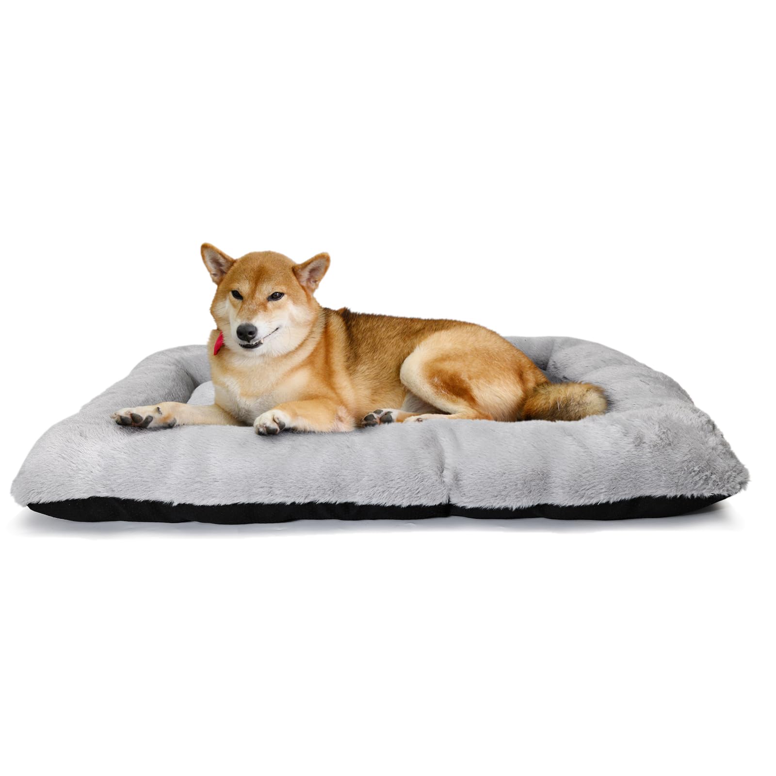 36 Inch Dog Crate Bed Washable,Extra Soft Dog Crate Pad 36 X 24 Fit Kennel Or Cage With Anti-Slip Bottom Fluffy Plush Sleeping M