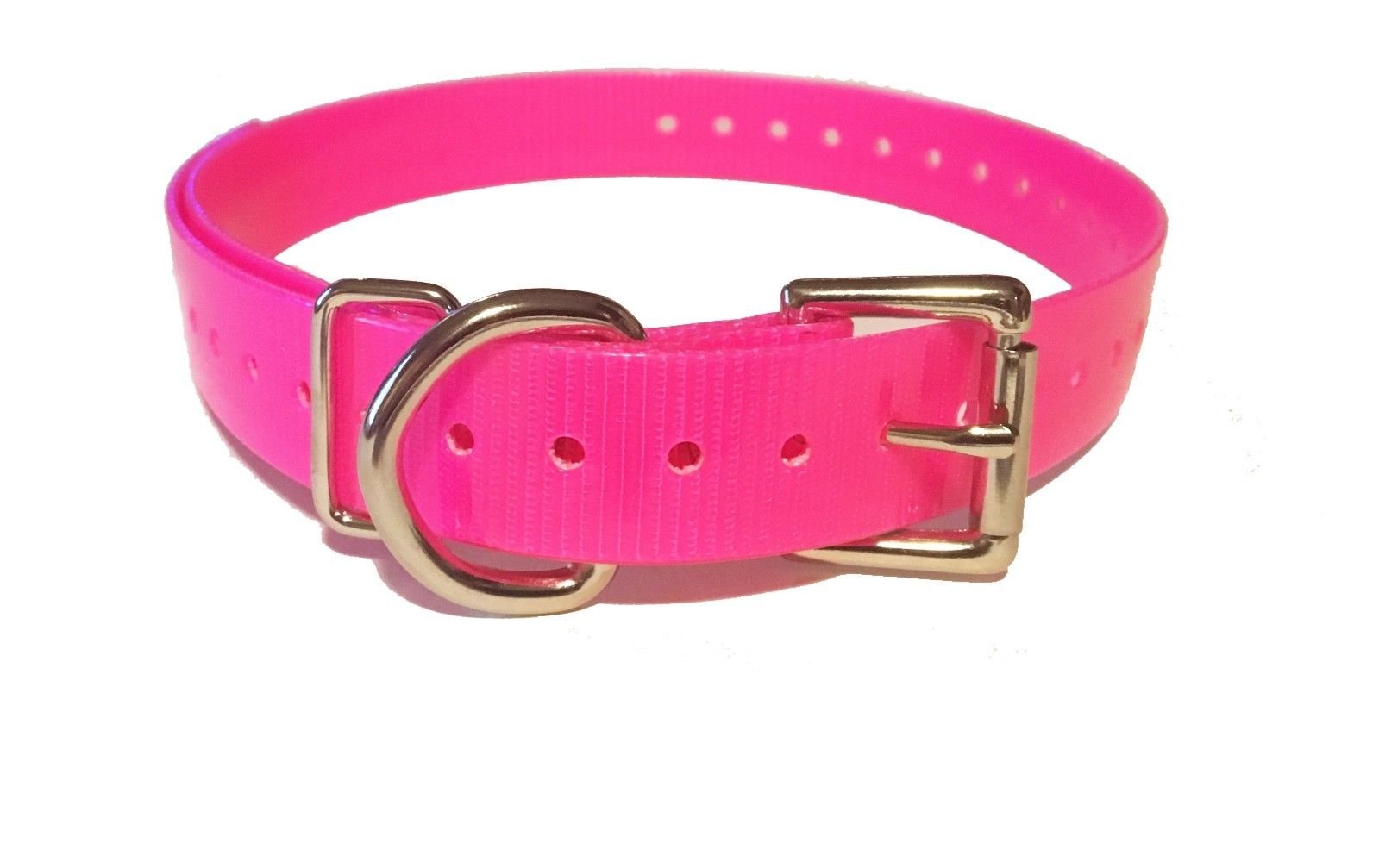Sparky Pet Co High-Flex 3/4'' Roller Buckle Replacement Collars (Neon Pink)