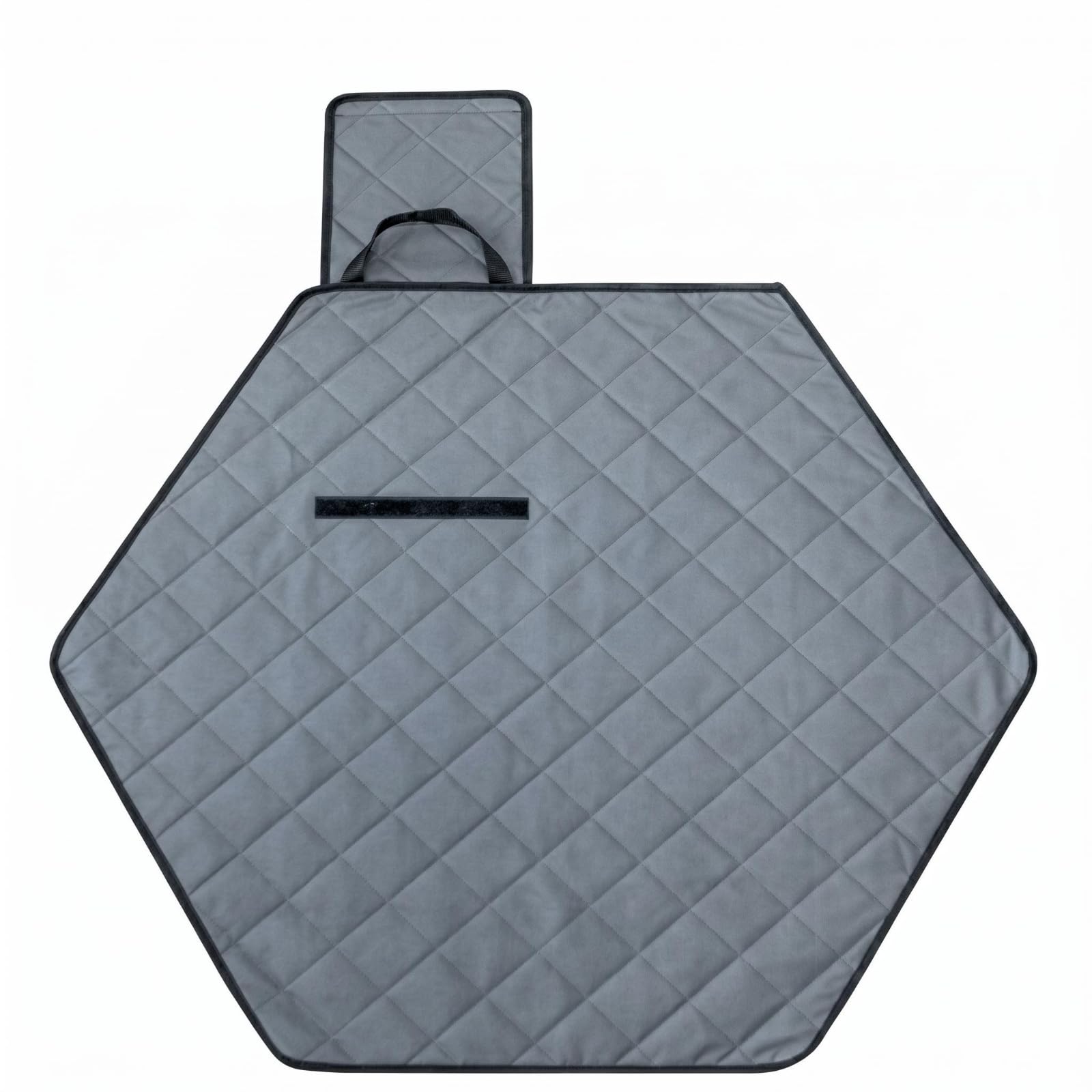 LOOM TREE Gray Hexagonal Pet Mat Black Trim Quilted Pet Mat Padded Sleep Pad Oxford Cloth, L 60CM | Pet Supplies | Small Animal 
