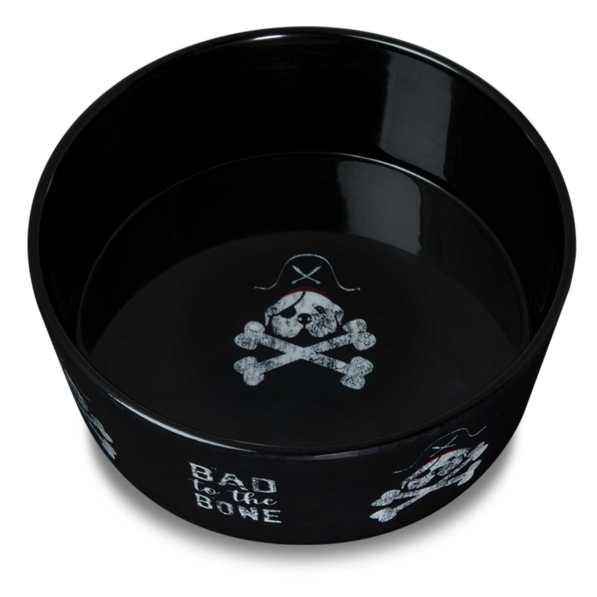 Loving Pets Dolce Moderno Bad To The Bone Dog Bowl, Small