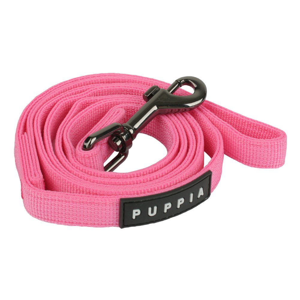 Puppia Two Tone Dog Lead Strong Durable Comfortable Grip Walking Training Leash For Small & Medium Dog, Pink, Small