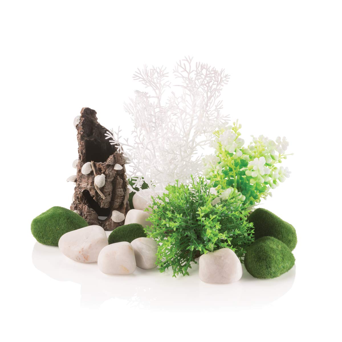 biOrb Fairy Tale D  cor Set, Green Forest Themed Collection of Fish Friendly Aquarium Decorations