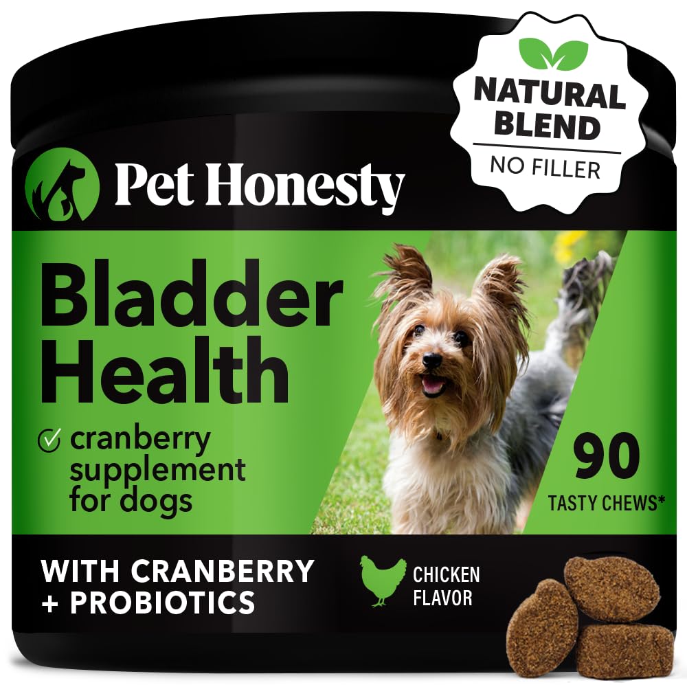 Pet Honesty Bladder Health Cranberry Supplement for Dogs - Kidney Support for Dogs - Cranberry & D-Mannose to Help Support Dog U