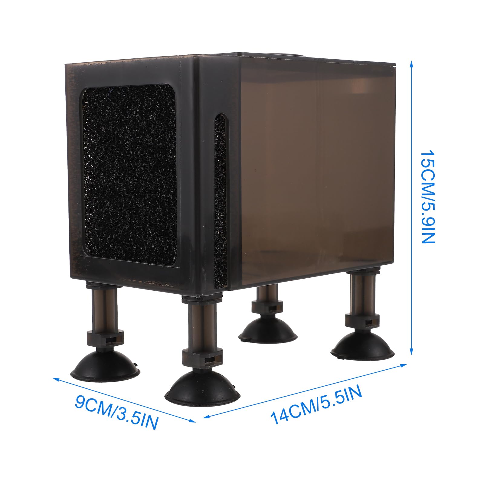 Ipetboom Aquarium Universal Pump Box: Submersible Fountain Water Pump Fish Tank Circulation - Resistant Pump Container