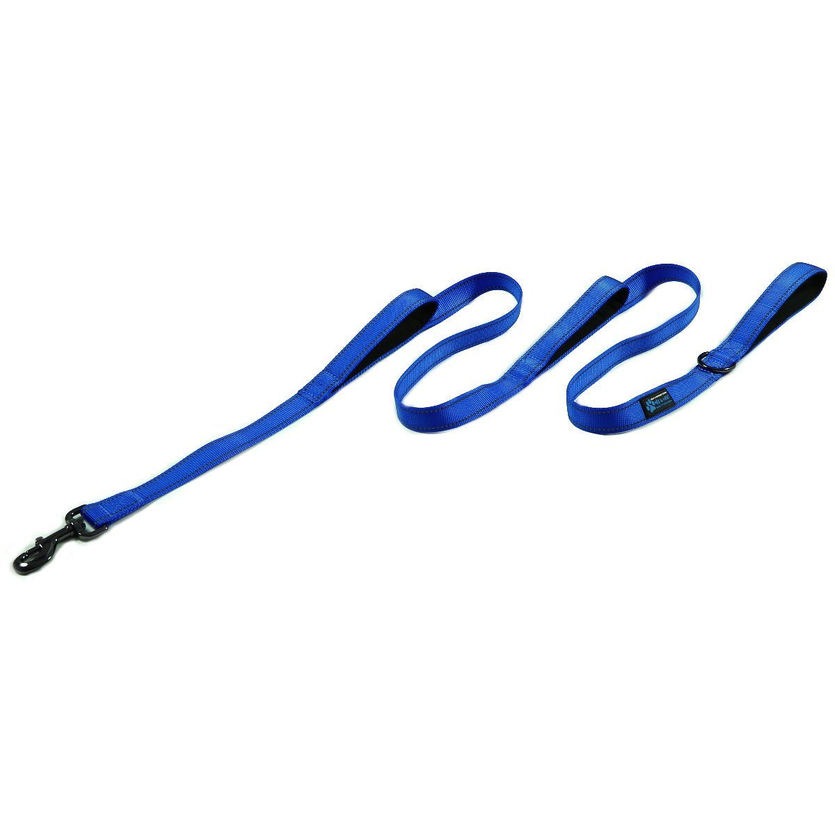 Max And Neo Triple Handle Traffic Dog Leash Reflective - We Donate A Leash To A Dog Rescue For Every Leash Sold (Blue)