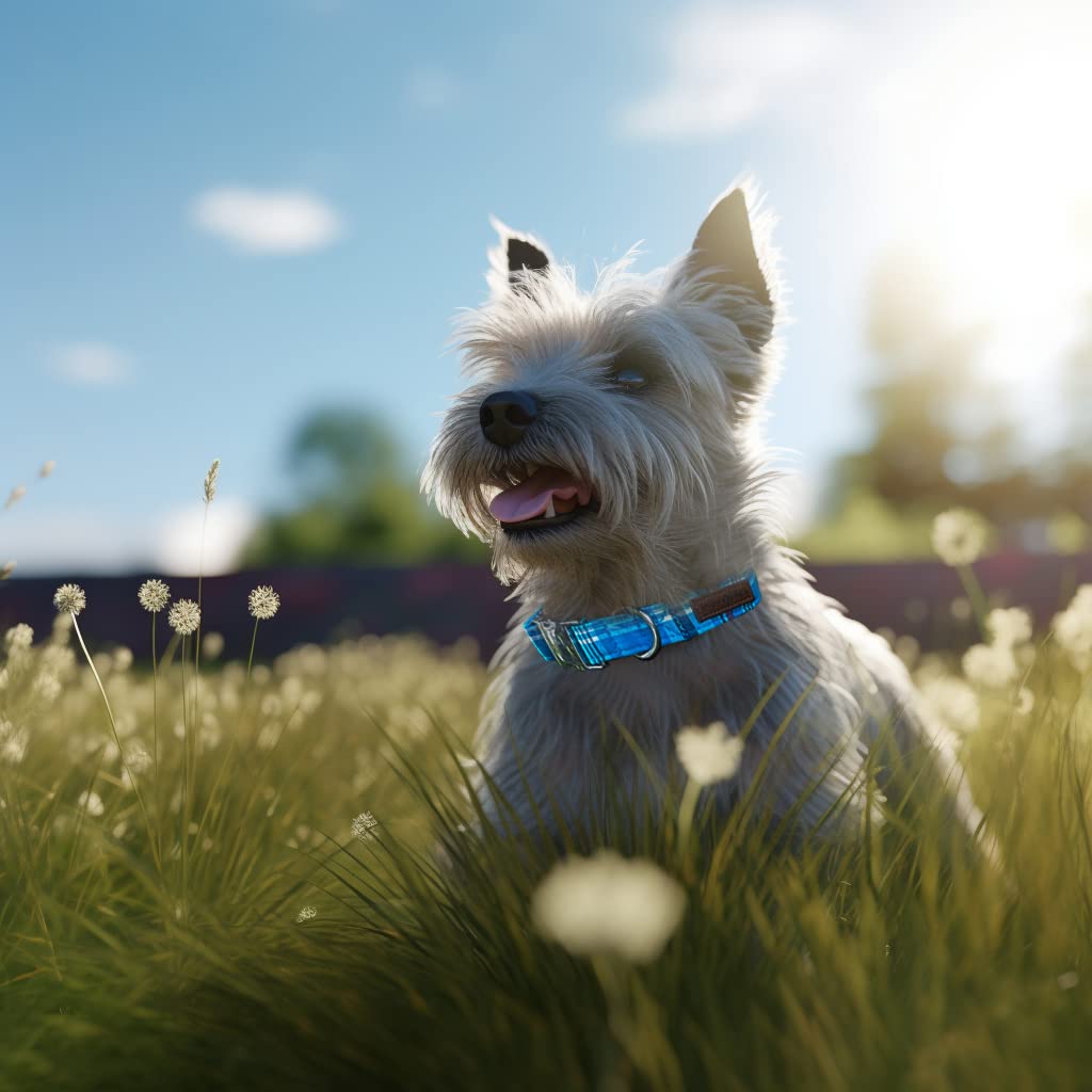 Unique Style Paws Dog Collar Metal Buckle Blue Plaid Collar Gift Durable Cute Collar For Small Medium Large Boys Girls Dogs