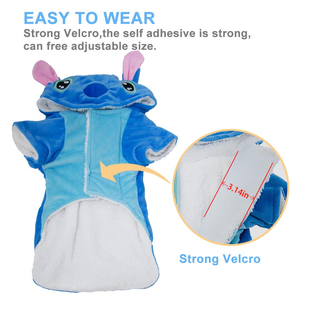 Pet Costume,Gimilife Dog Hoodie,Pet Xmas Pajamas Outfit, Pet Coat For Small Medium Large Dogs And Cats,Pet Disney Stitch Cartoon,Halloween And Winter -3Xl