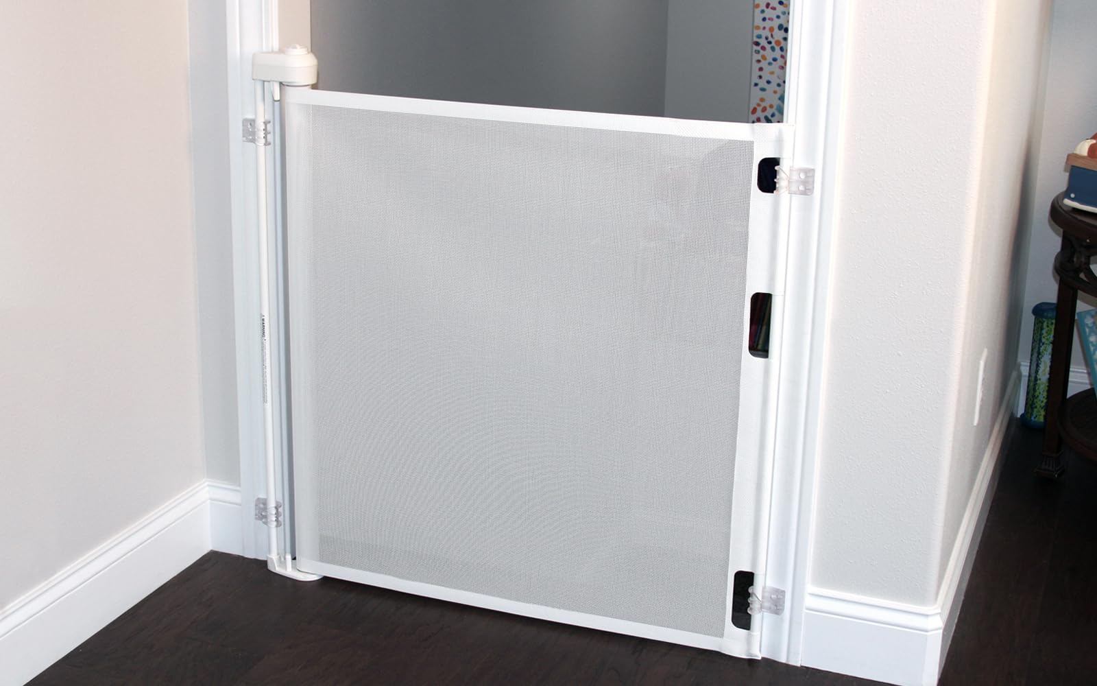 Retract-A-Gate 72 White: The Original and only Made in USA Retractable Baby, Dog, & Cat Gate