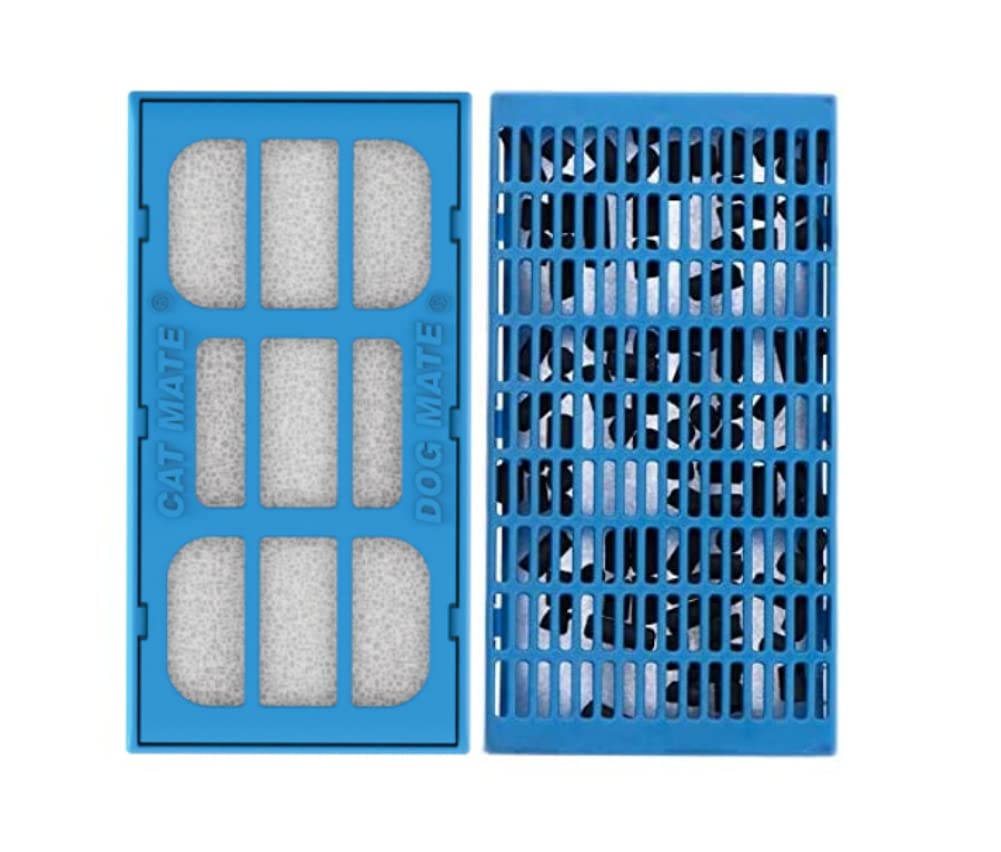 Cat Mate 6-Pack Replacement Fountain Filter Cartridges, White - Compatible with All Cat Mate & Dog Mate Fountains