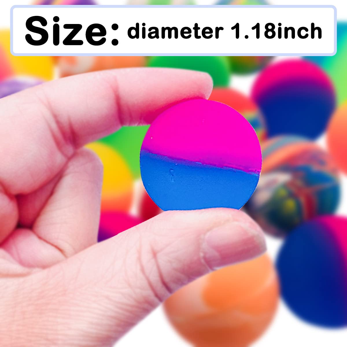 Pet Show 20Pcs 1.2 Inch Cat Toy Bouncy Balls Interactive Kitten Bouncing Ball For Indoor Cats Pet Birthday Gift Colorful Chase R