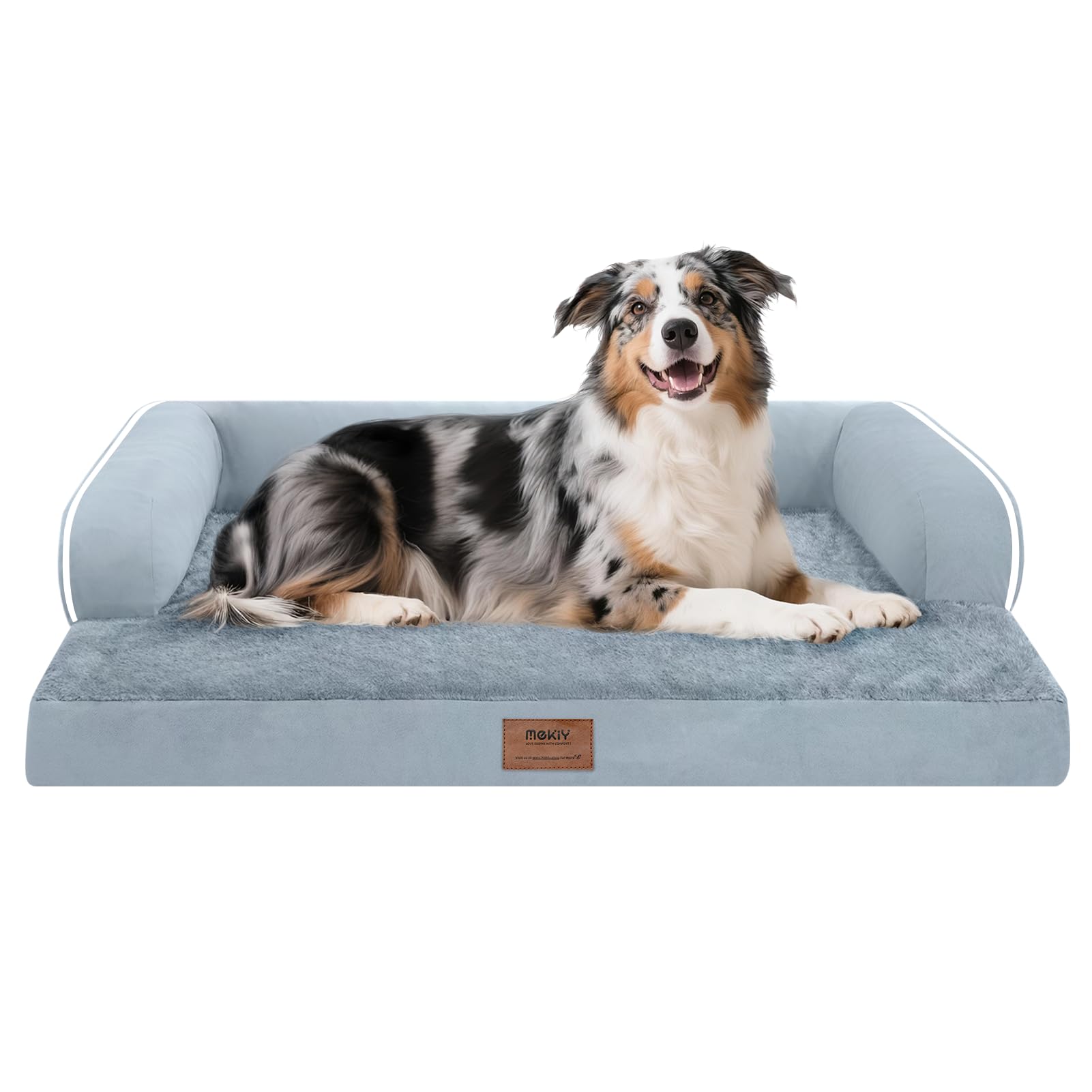 Extra Large Dog Bed-Orthopedic Waterproof XL Dog Bed for XLarge Extra Big Dogs - Foam Couch Sofa Washable with Removable Cover-G
