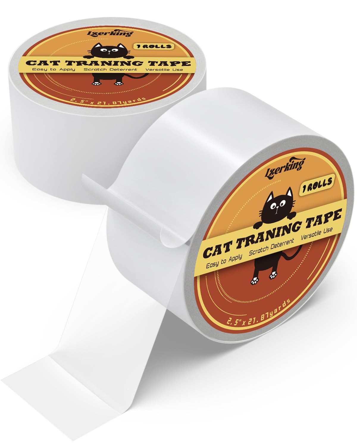 Cat Scratch Tape 1 Roll Cat Furniture Protector Tape Clear Double Sided Tape Cat Repellent Tape For Effective Scratch Control 2.