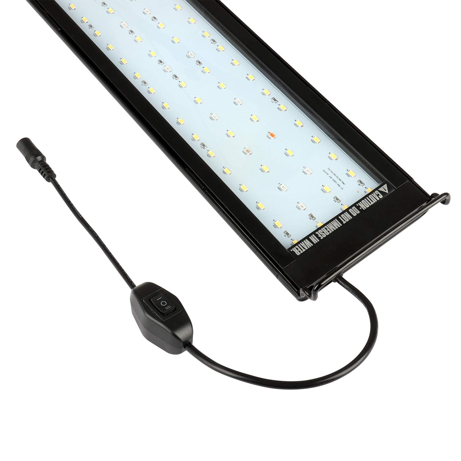 Led Aquarium Light, Full Spectrum Fish Tank Led Light With Aluminum Alloy Shell Extendable Brackets (48-54 In)