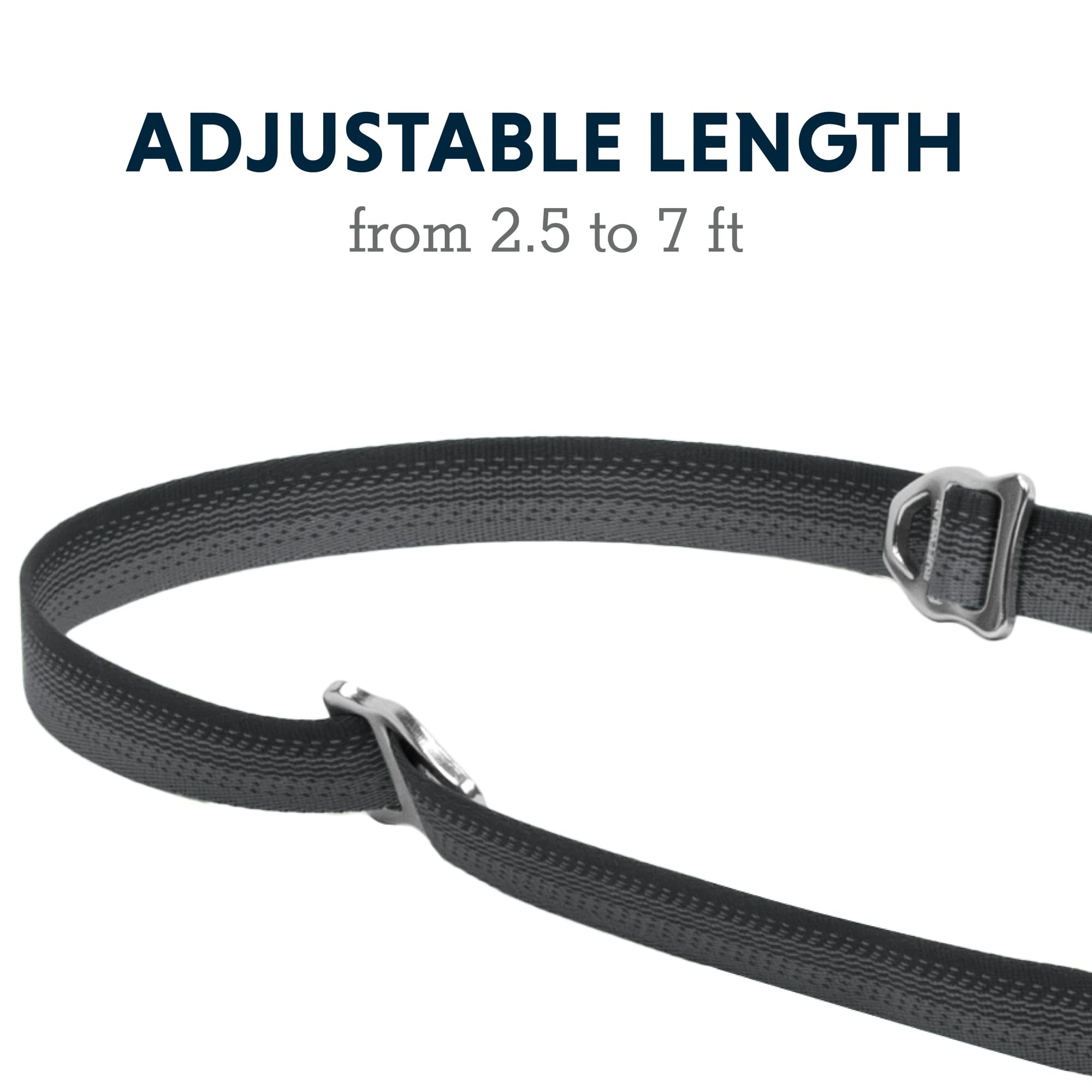 Ruffwear, Switchbak Dog Leash, Convertible & Adjustable Lead For Everyday Use, Basalt Gray