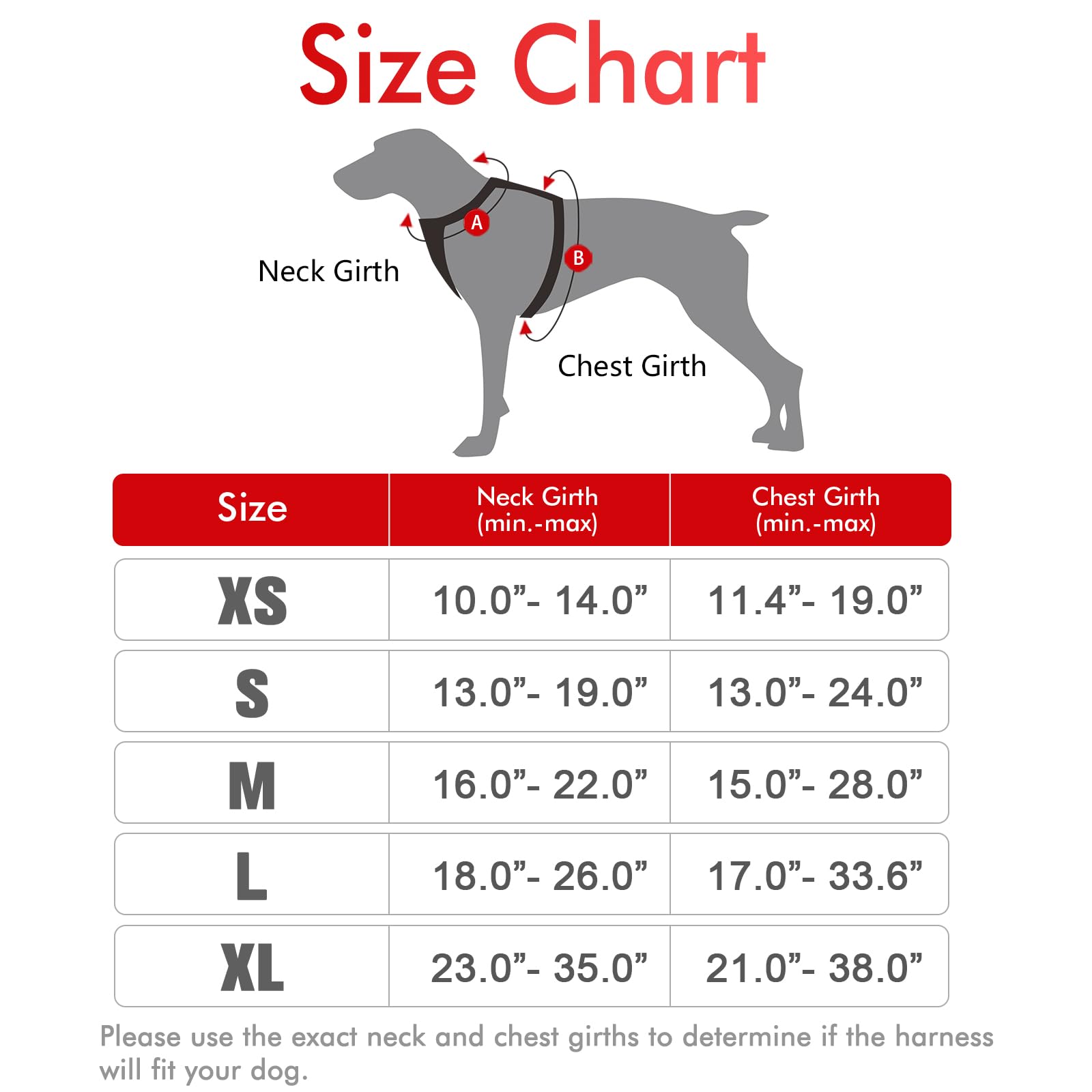 Rabbitgoo Dog Harness, No-Pull Pet Harness With 2 Leash Clips, Adjustable Soft Padded Dog Vest, Reflective No-Choke Pet Oxford Vest With Easy Control Handle For Small Dogs, Red,Xs