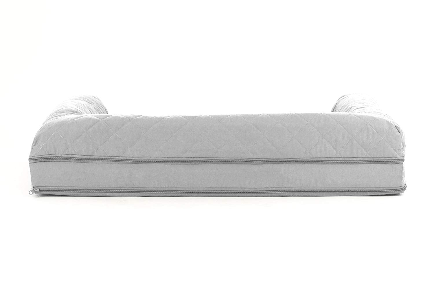 Furhaven Cooling Gel Dog Bed for Large/Medium Dogs w/ Removable Bolsters & Washable Cover, For Dogs Up to 55 lbs - Quilted Sofa