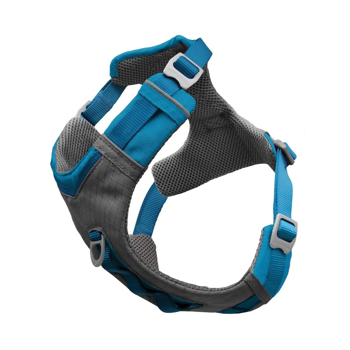Kurgo Journey Air Dog Harness, Vest Harnesses For Dogs, Pet Hiking Harness For Running & Walking, Reflective, Padded, Includes Control Handle, No Pull Front Clip (Blue, X-Large)