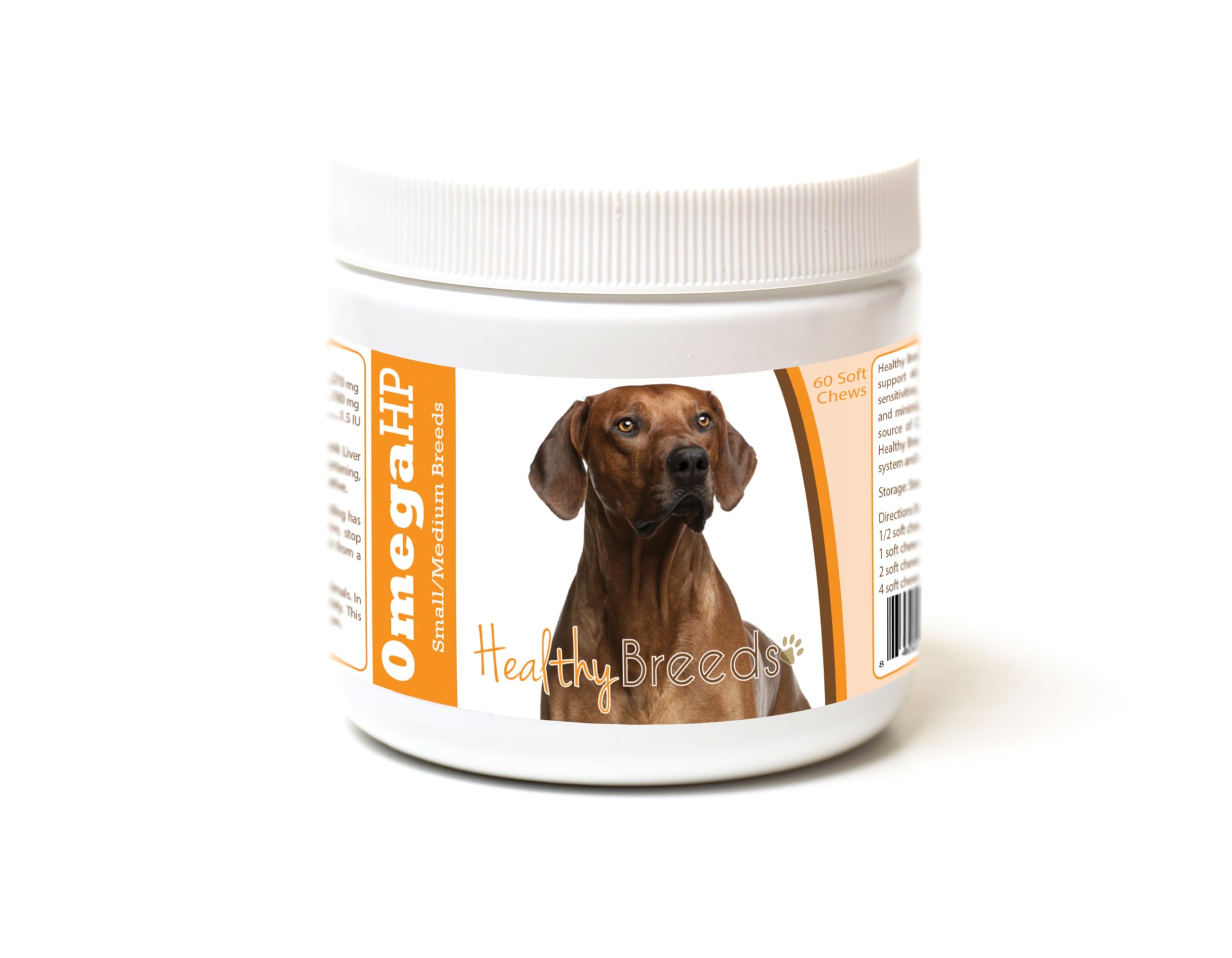 Healthy Breeds Rhodesian Ridgeback Omega HP Fatty Acid Skin and Coat Support Soft Chews 60 Count