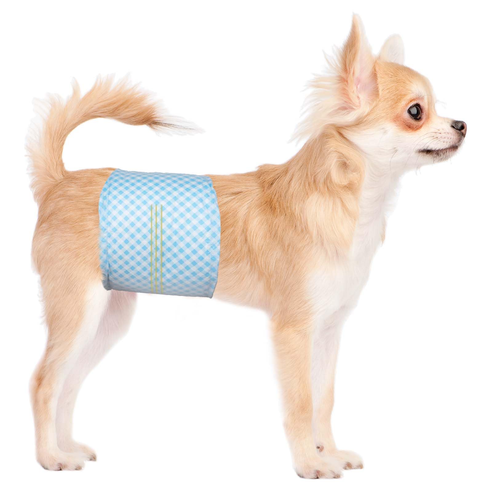 Disposable Belly Bands For Male Dogs,Puppy Diapers Male With Wetness Indicator, Super Absorbent Soft Male Dog Diapers (L, 40)
