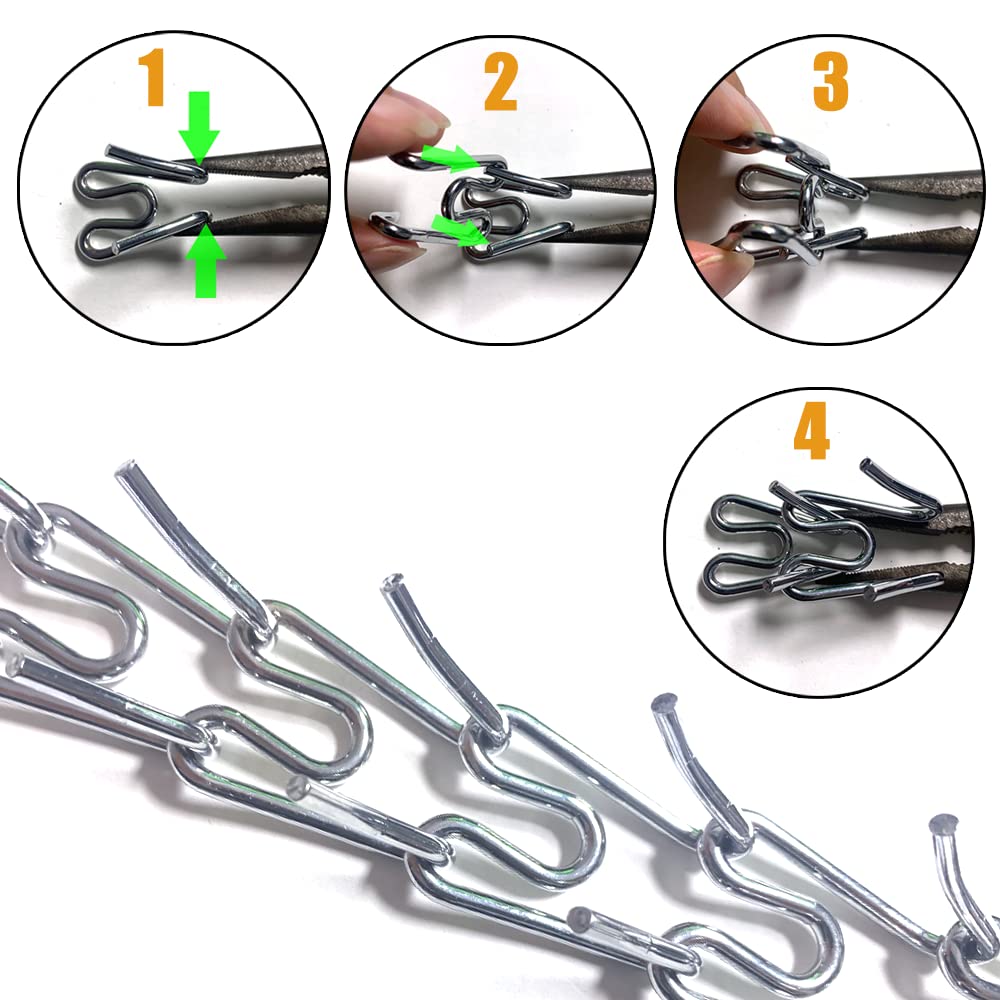 Extra Links 2.25Mm/3.0Mm/3.5Mm/3.8Mm For Herm. Sprenger Collar (4 Pack) Steel Chrome Plated No Pull For Small Medium Large Dogs