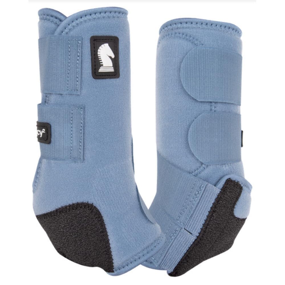 Classic Equine Legacy2 Support Boots, Front, Aqua, Large