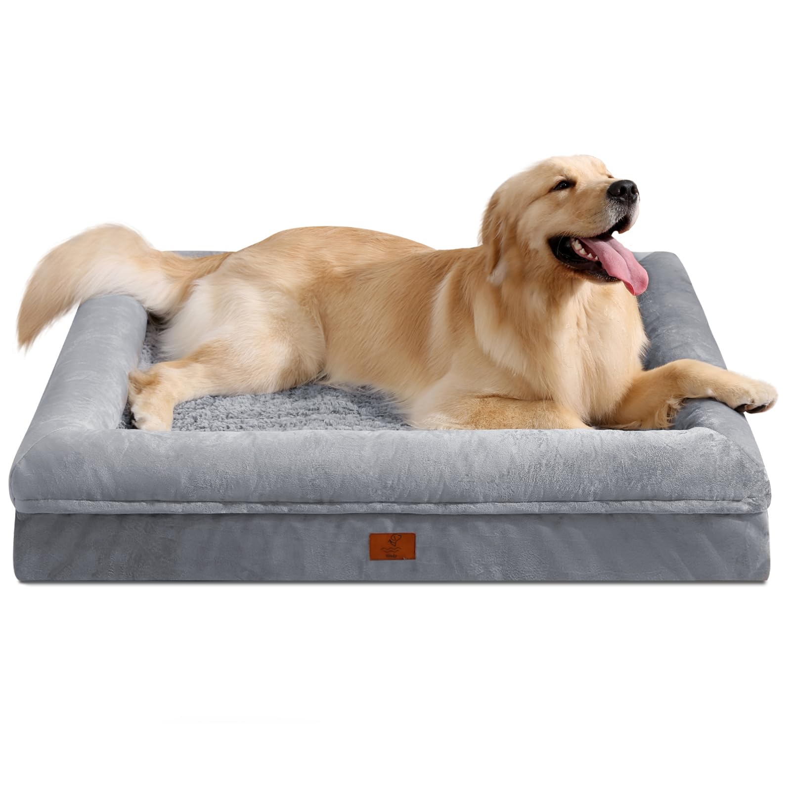 Yiruka Xl Dog Bed, Orthopedic Dog Bed With Egg Crate Foam, Washable Dog Bed With Removable Cover, Extra Large Dog Bed Up To 90Lbs