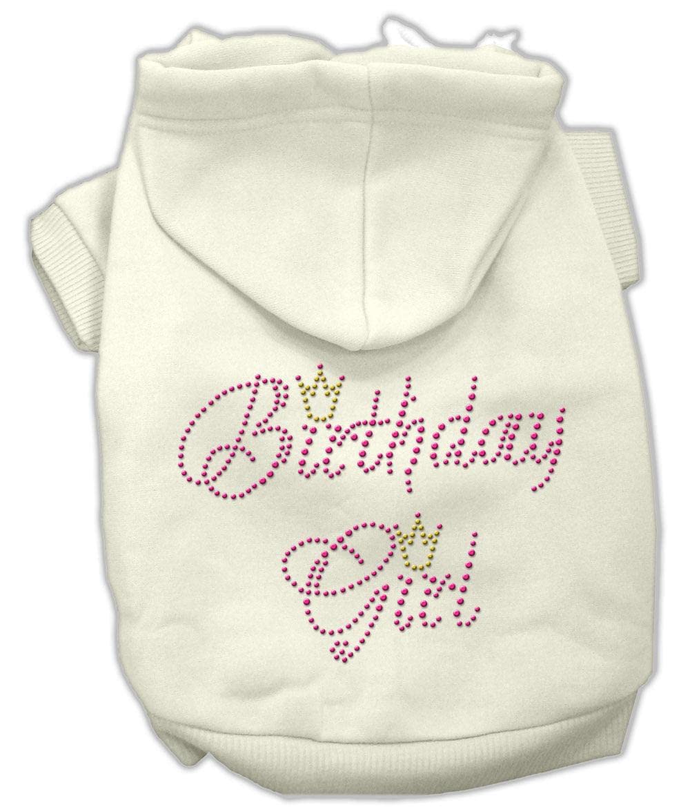 Mirage Pet Products 10-Inch Birthday Girl Hoodies, Small, Black