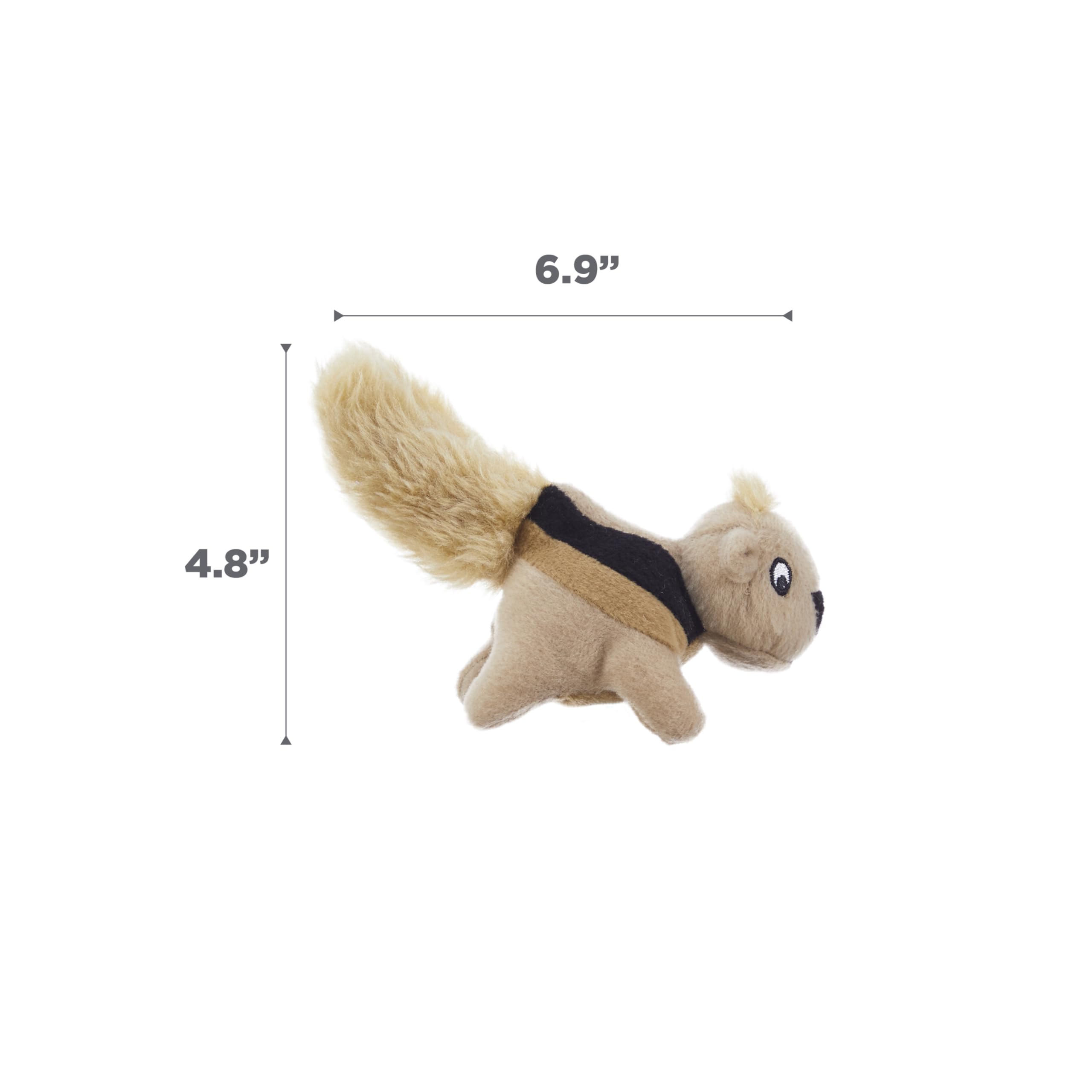 Outward Hound Squeakin' Squirrels Plush Replacement Dog Toys - 3 Pack