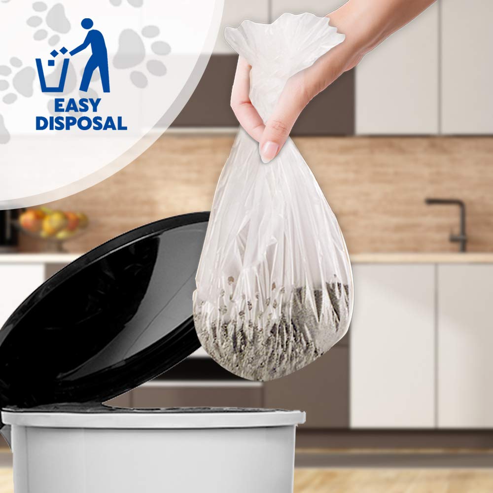 Alfapet Original Sifting Cat Litter Box Liners - Extra Giant 20 Count - Tear-Resistant Cat Litter Bags - Waterproof Kitty Litter Liners - Fits Almost All Litterbox Pan Sizes, 40' X 38', 30 Lb Capacity