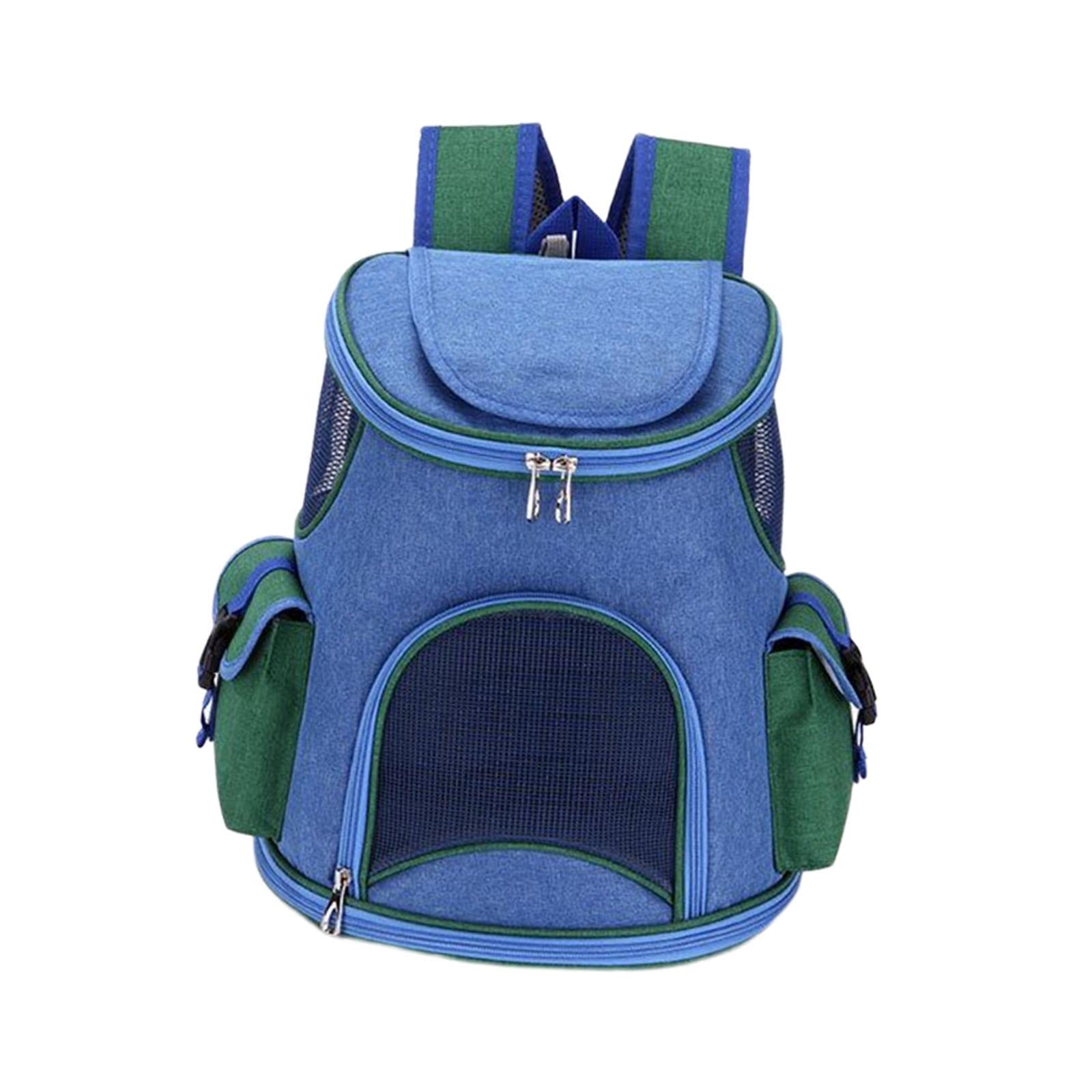 ATORSE Pet Carrier Backpack Adjustable Strap Pet Travel Bag for Camping Outdoor Dog Dark Blue 14lb|Pet Supplies|Dog Supplies|Car