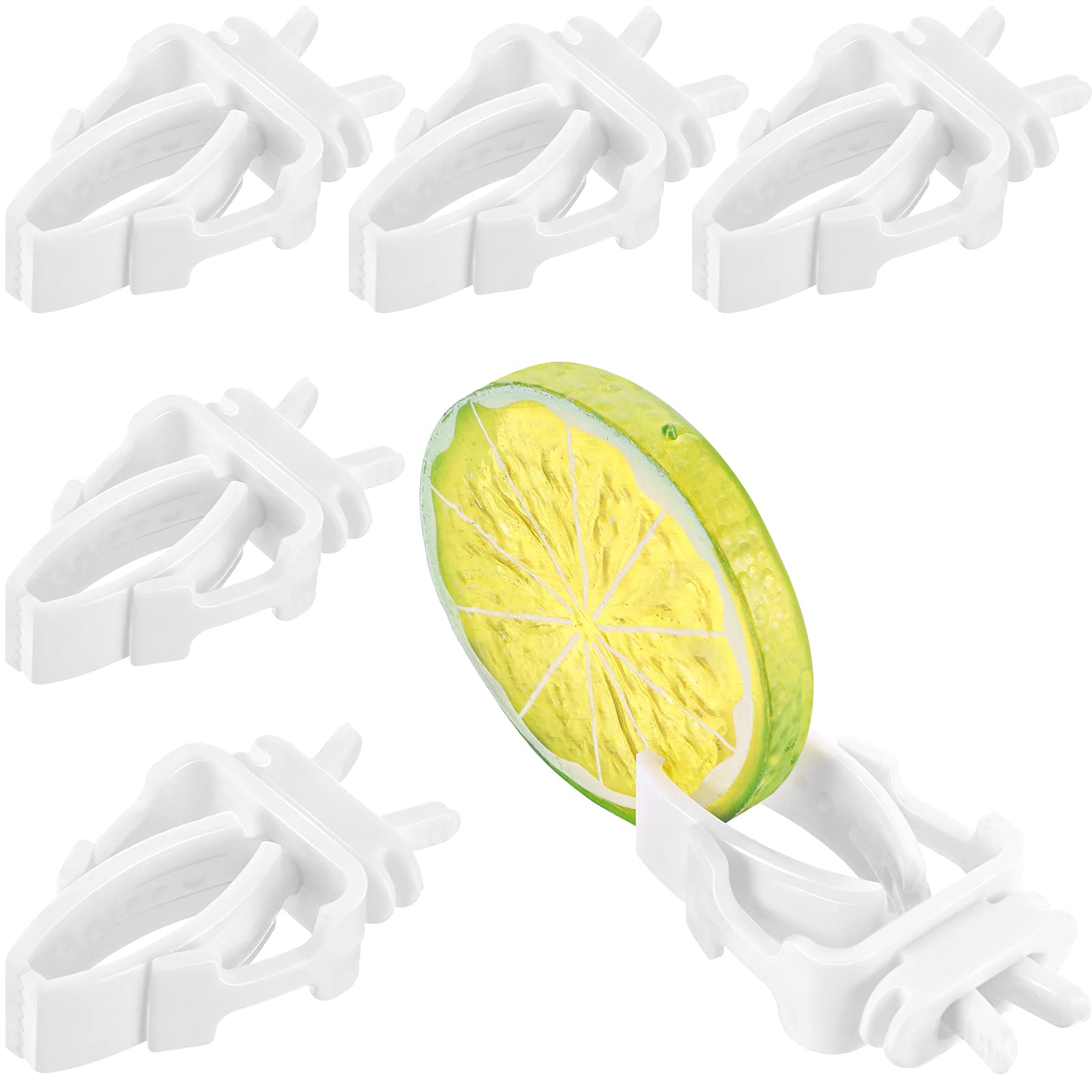 6 Pieces Bird Cage Food Holder Parrot Fruit Vegetable Clips Bird Cage Feeder Clip for Budgie Parakeet Cockatoo Macaw Cockatiel C