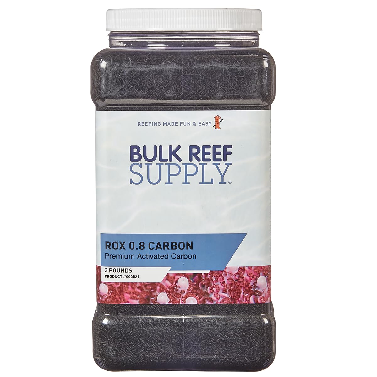 Bulk Reef Supply Premium ROX 0.8 Aquarium Carbon for Freshwater & Saltwater Aquariums (1 Gallon)