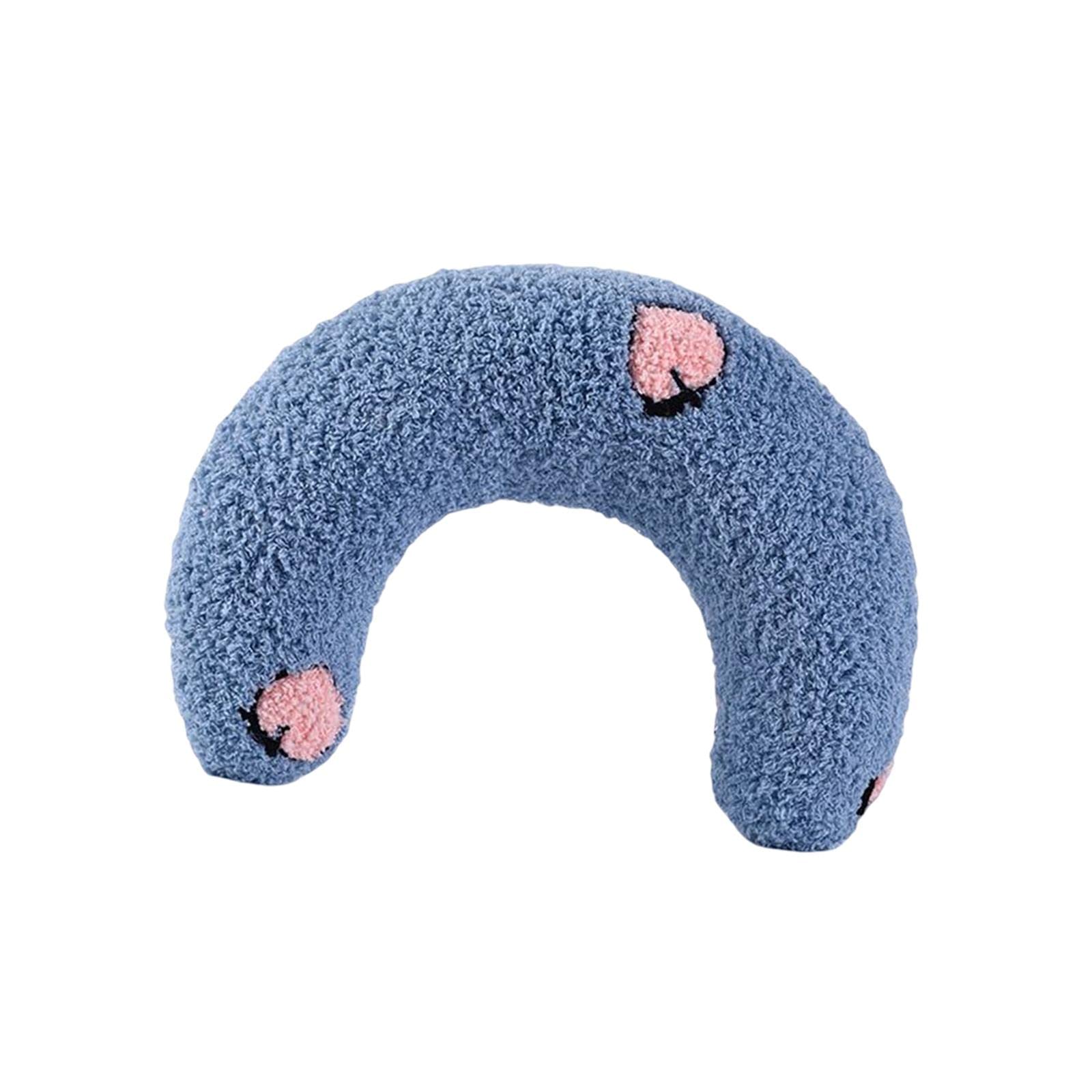 THE Style Sutra Pet Neck Pillow Cushion Stuffed Chewing Toy Plush for Dog Kitten Cat Blue | Beds | Dog Supplies