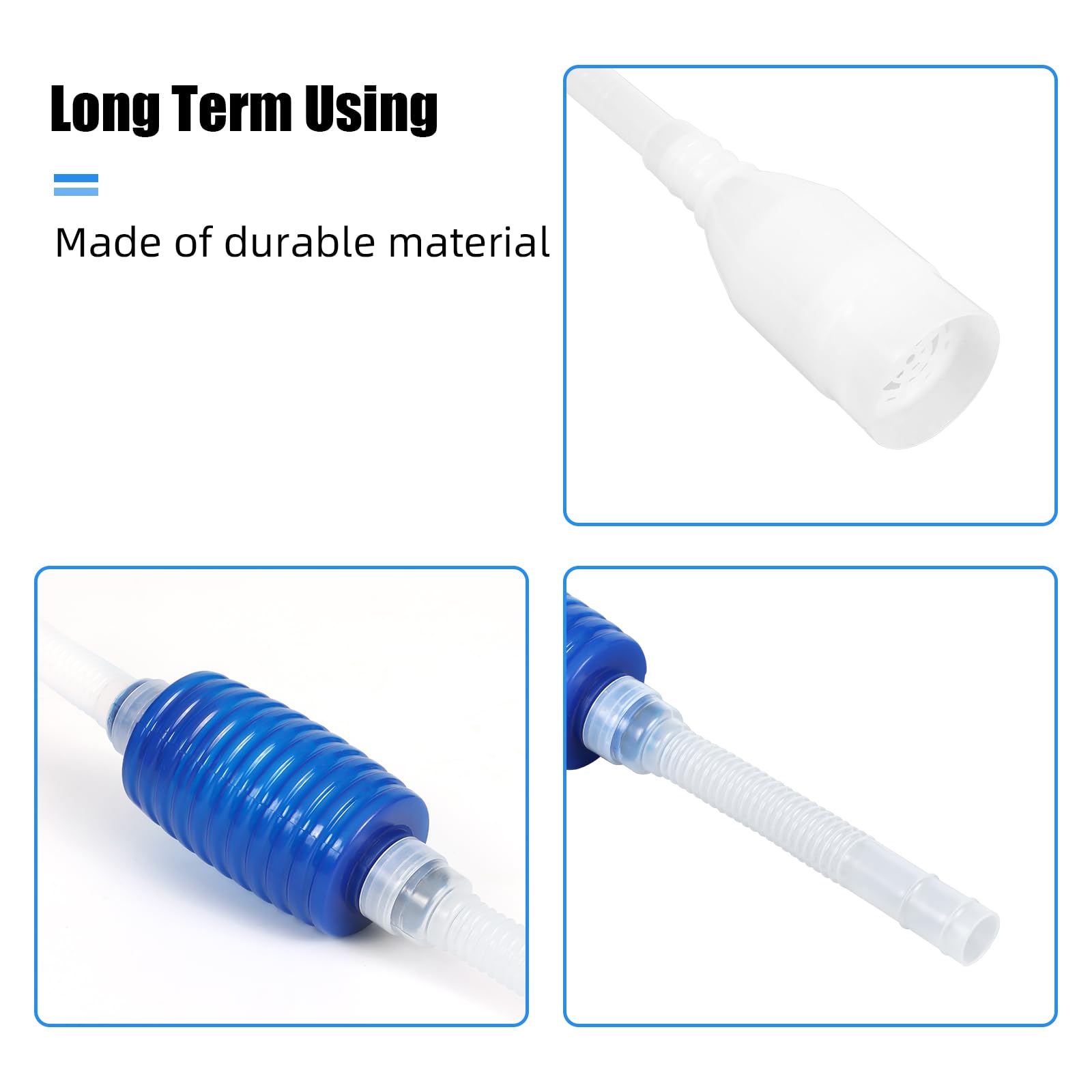 Aquaneat Fish Tank Cleaning Tools, Fish Tank Cleaner,Fish Tank Siphon, Aquarium Water Change, With Fish Tank Net 5 In 1 Cleaning Set