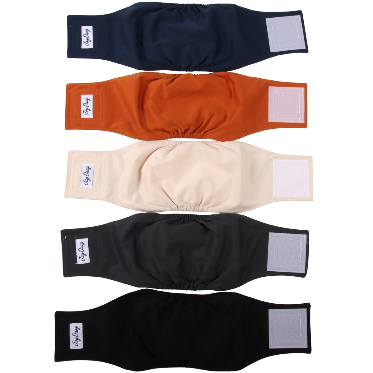 Joydaog Reusable Dog Belly Bands For Male Dogs Diapers,5 Pack Premium Washable Dog Diapers Male Puppy Nappies Wrap,S