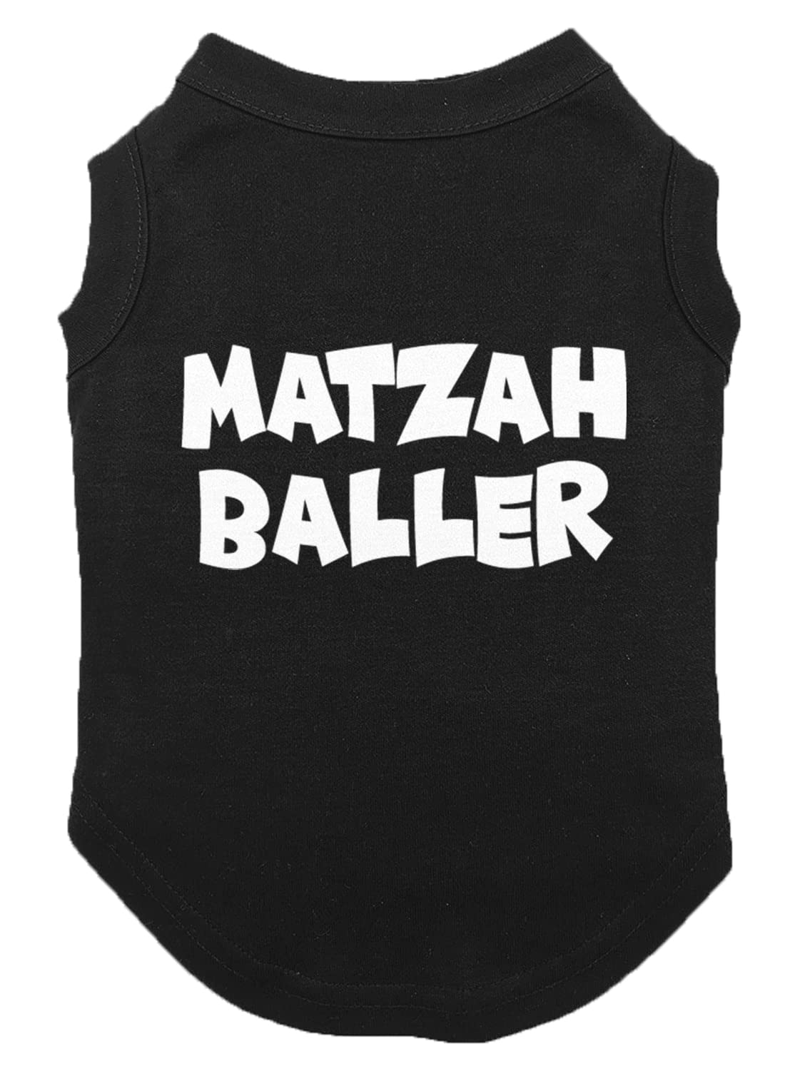 Matzah Baller - Matzo Hanukkah Passover Seder Dog Shirt (Black, X-Large)