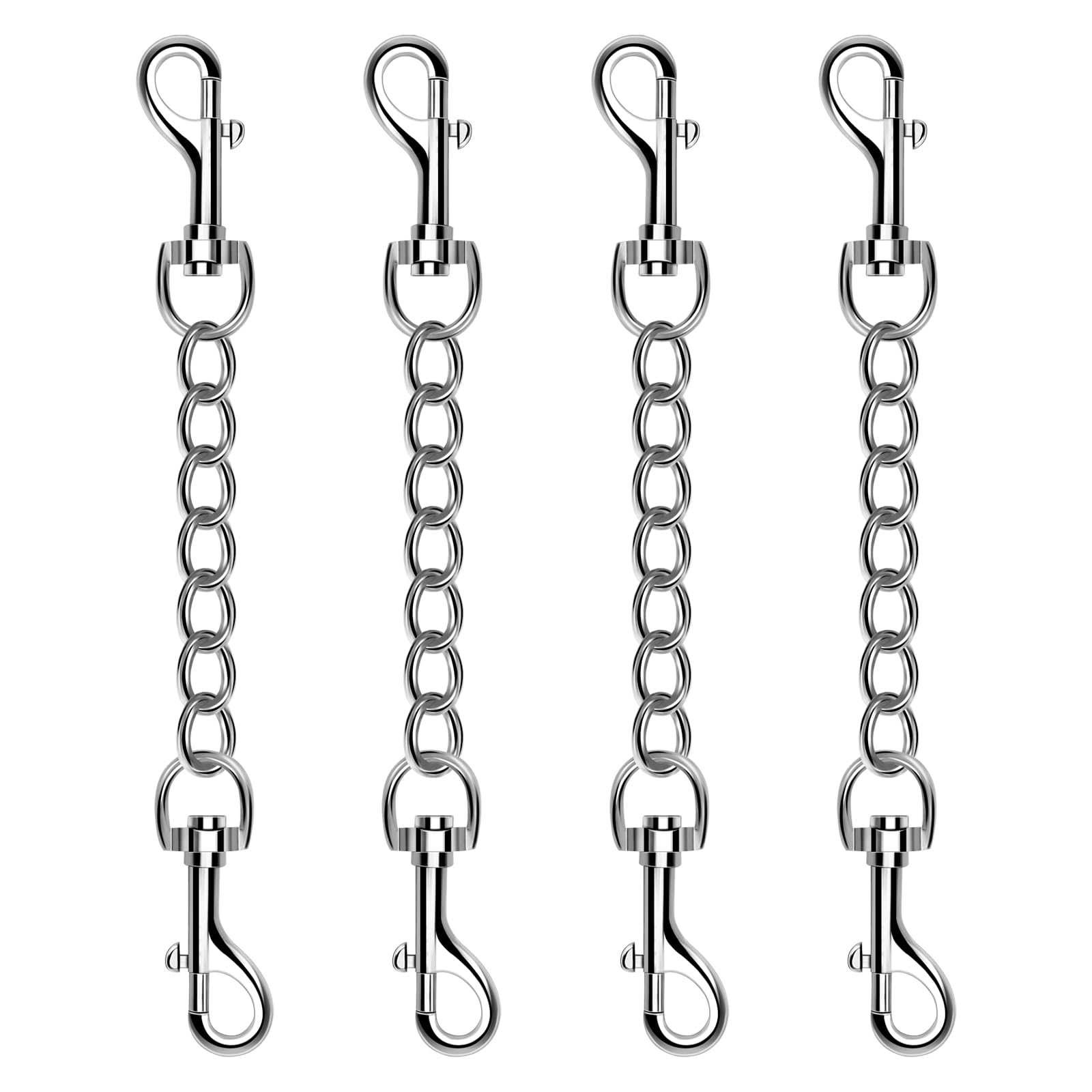 Humlanj Metal Dog Collar Prong Collar Clip And Safety Clip Backup Clasp For Dog Collar And Harness - 10 Inches