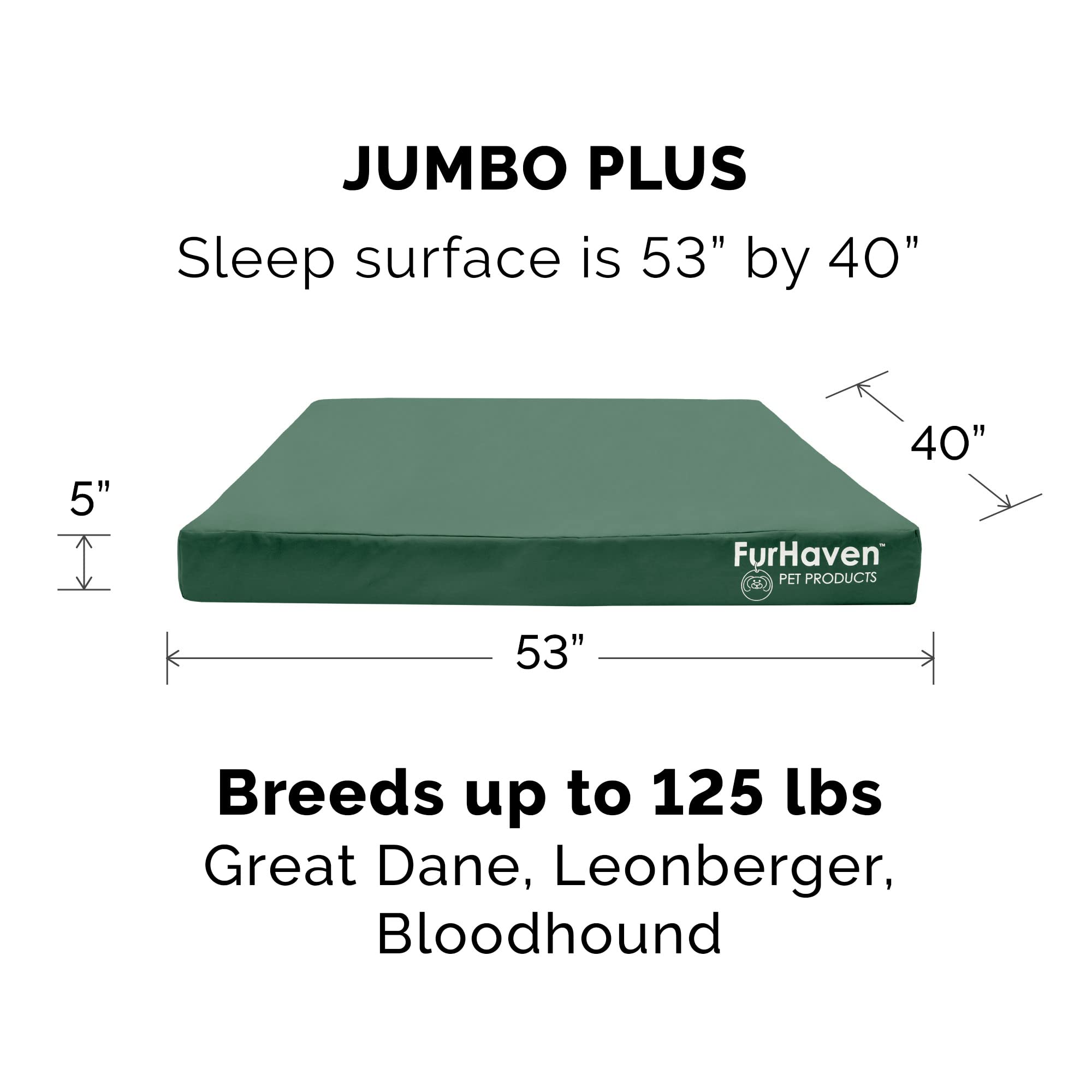 Furhaven Water-Resistant Cooling Gel Dog Bed for Large Dogs w/ Removable Washable Cover, For Dogs Up to 125 lbs - Indoor/Outdoor