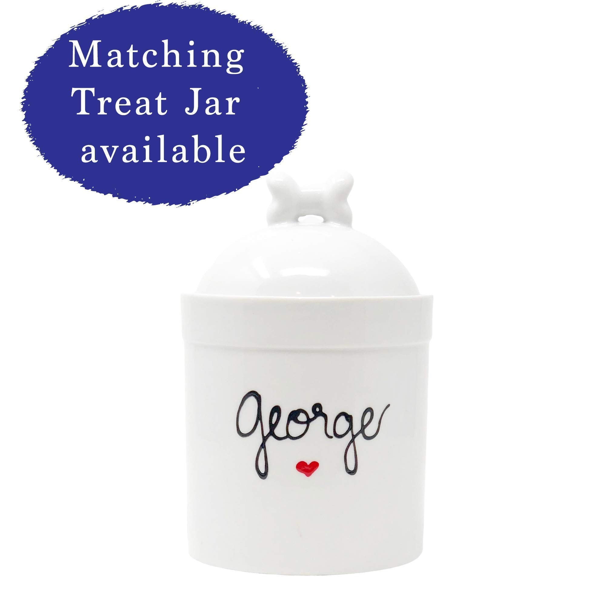 Personalized Dog Bowl - Large Custom Dog Bowl With Name - Ceramic